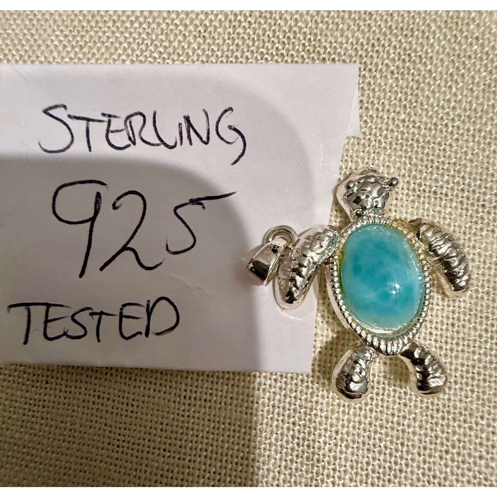 Other Vintage turtle Sterling Silver 925 Pendant Charm Authentic Size ONE SIZE - 6 Thumbnail