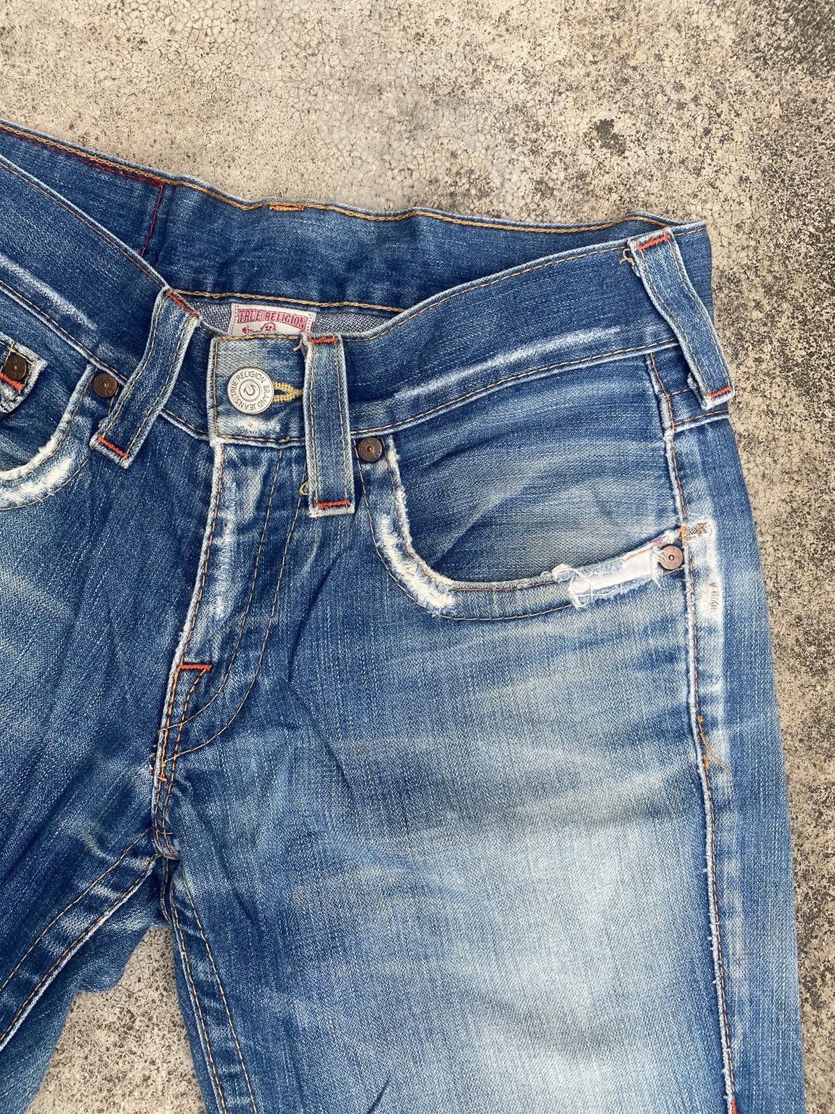 If Six Was Nine × Japanese Brand × True Religion Flare Jeans True Religion Distressed Bootcut Size US 33 - 9 Thumbnail