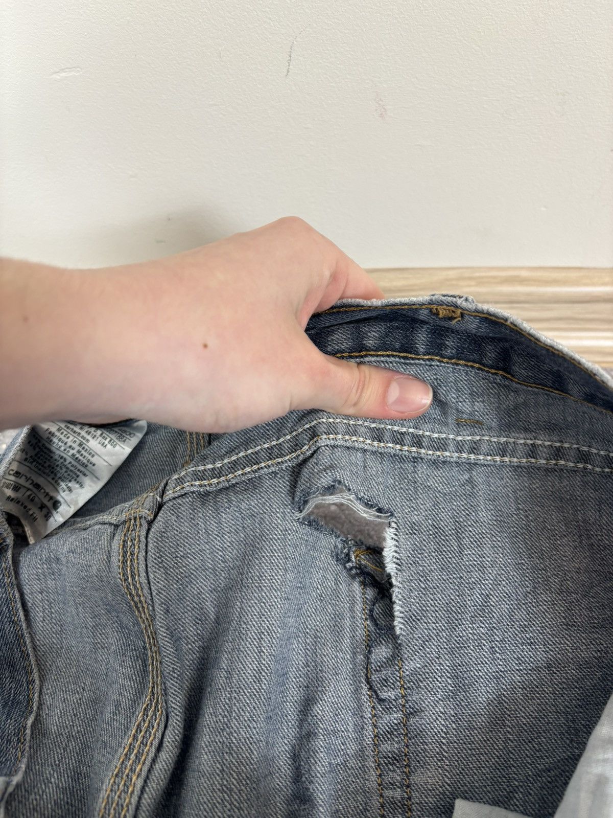 Carhartt Carhartt Men’s Denim Jeans Relaxed Fit USA Workwear Straight Size US 40 / EU 56 - 8 Thumbnail