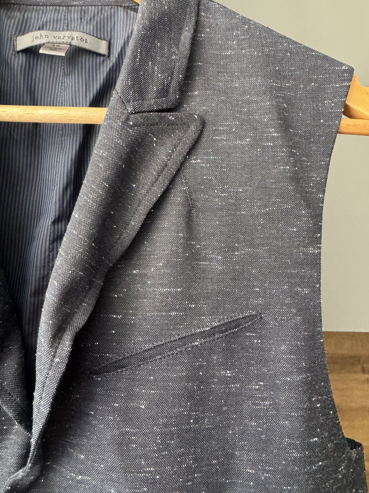 John Varvatos John Varvatos Collection - Navy Wire Collar Vest - Size 48 Size US M / EU 48-50 / 2 - 4 Thumbnail