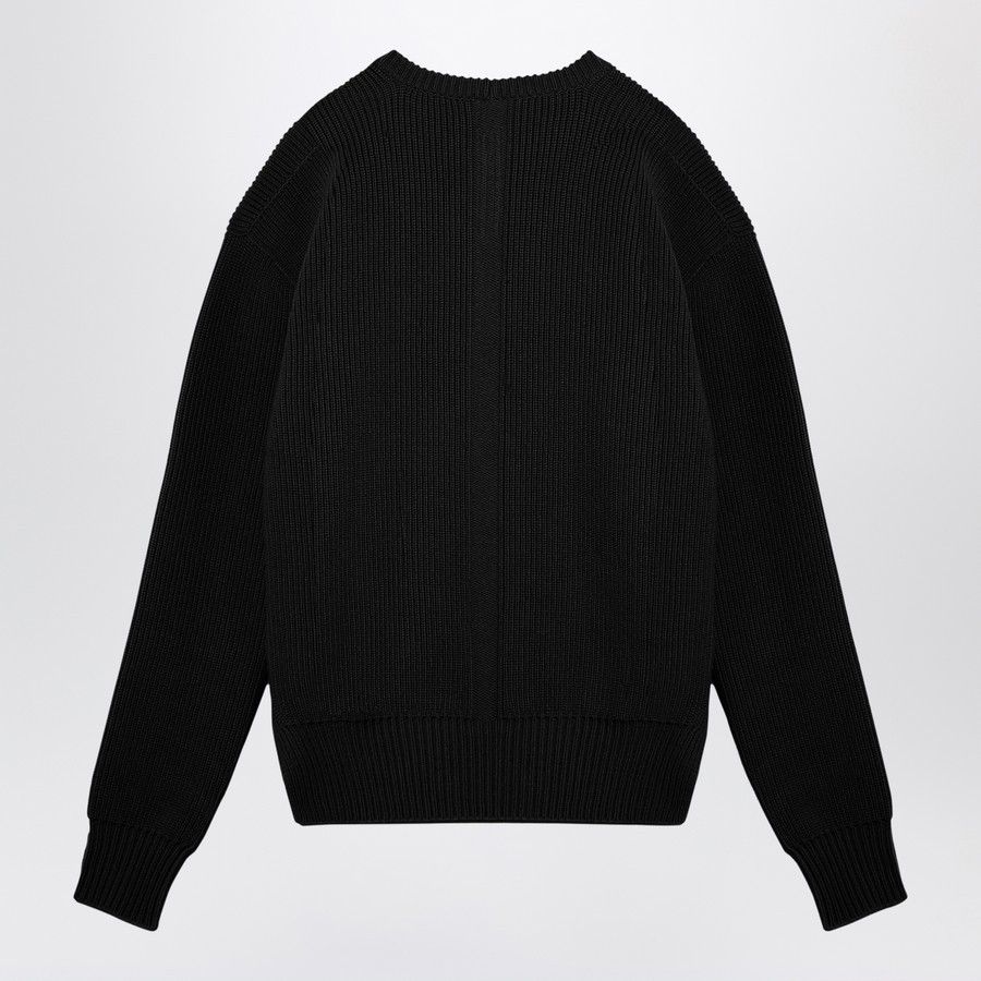 Rick Owens o1d2blof0724 Wool Crew neck Sweater in Black Size US L / EU 52-54 / 3 - 2 Thumbnail