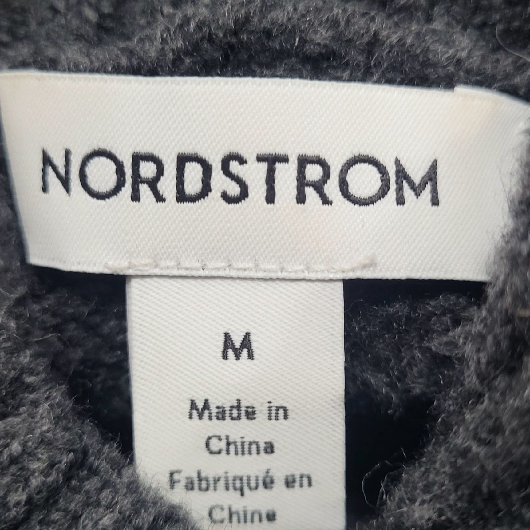 Nordstrom Nordstrom Women's Sweater - Wool Blend Turtleneck Pullover - Gray - Size M - Long Sleeve - Classic Casual Workwear - Hand Wash Only Size M / US 6-8 / IT 42-44 - 3 Thumbnail