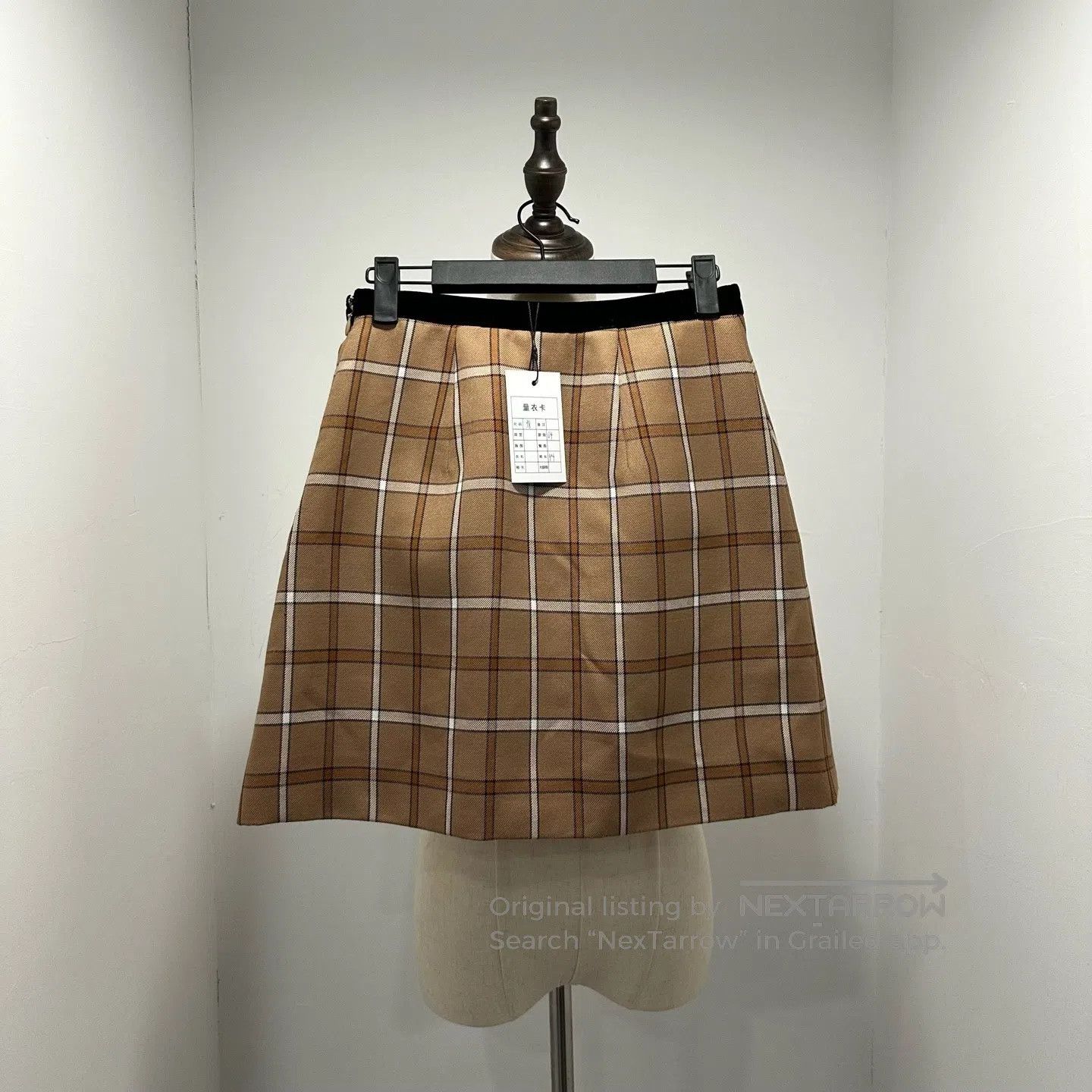 Miu Miu Miu Miu Plaid Skirt| Size 37" - 2 Thumbnail