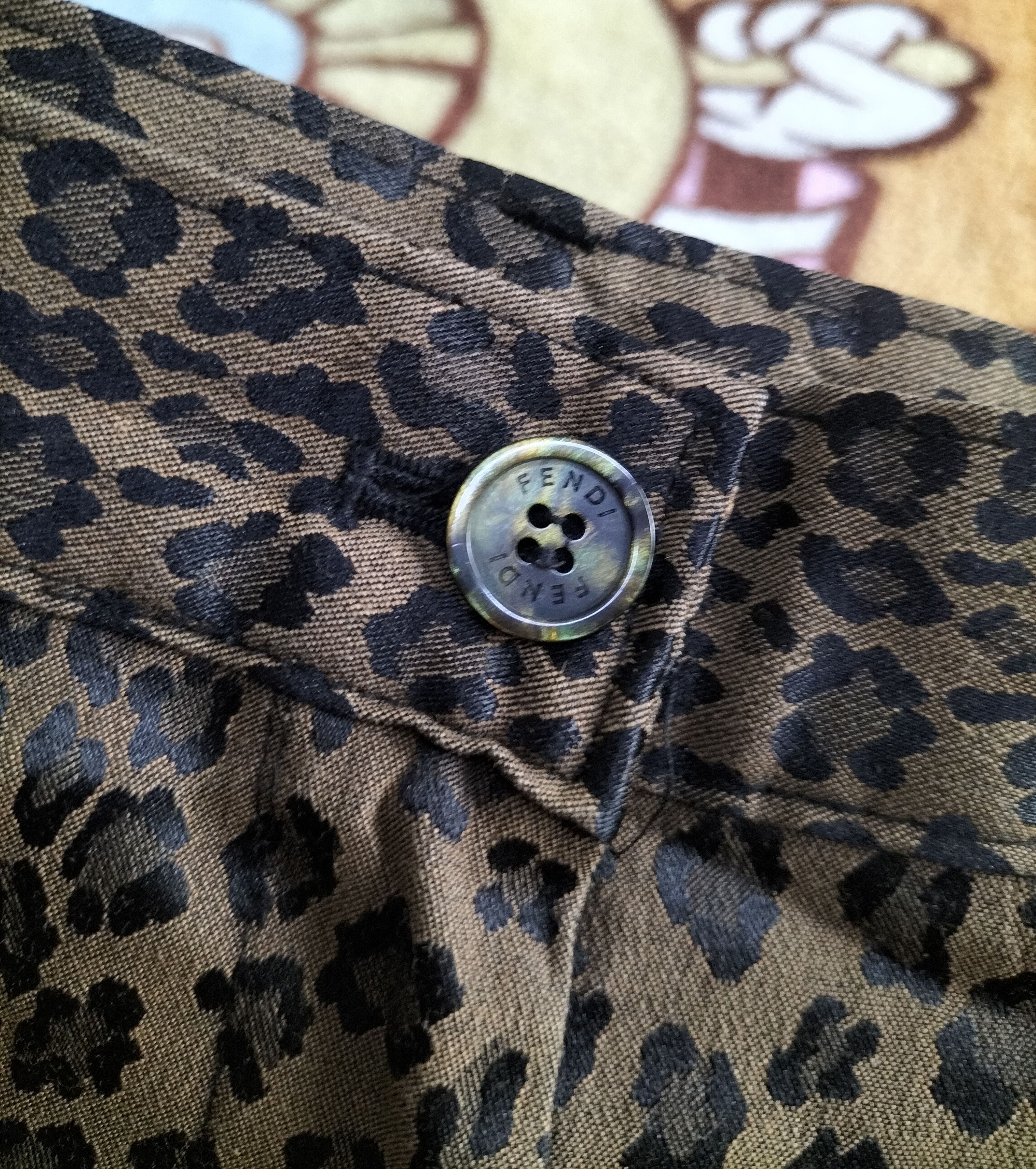 Fendi Authentic Fendi leopard print pants Size US 31 - 6 Thumbnail
