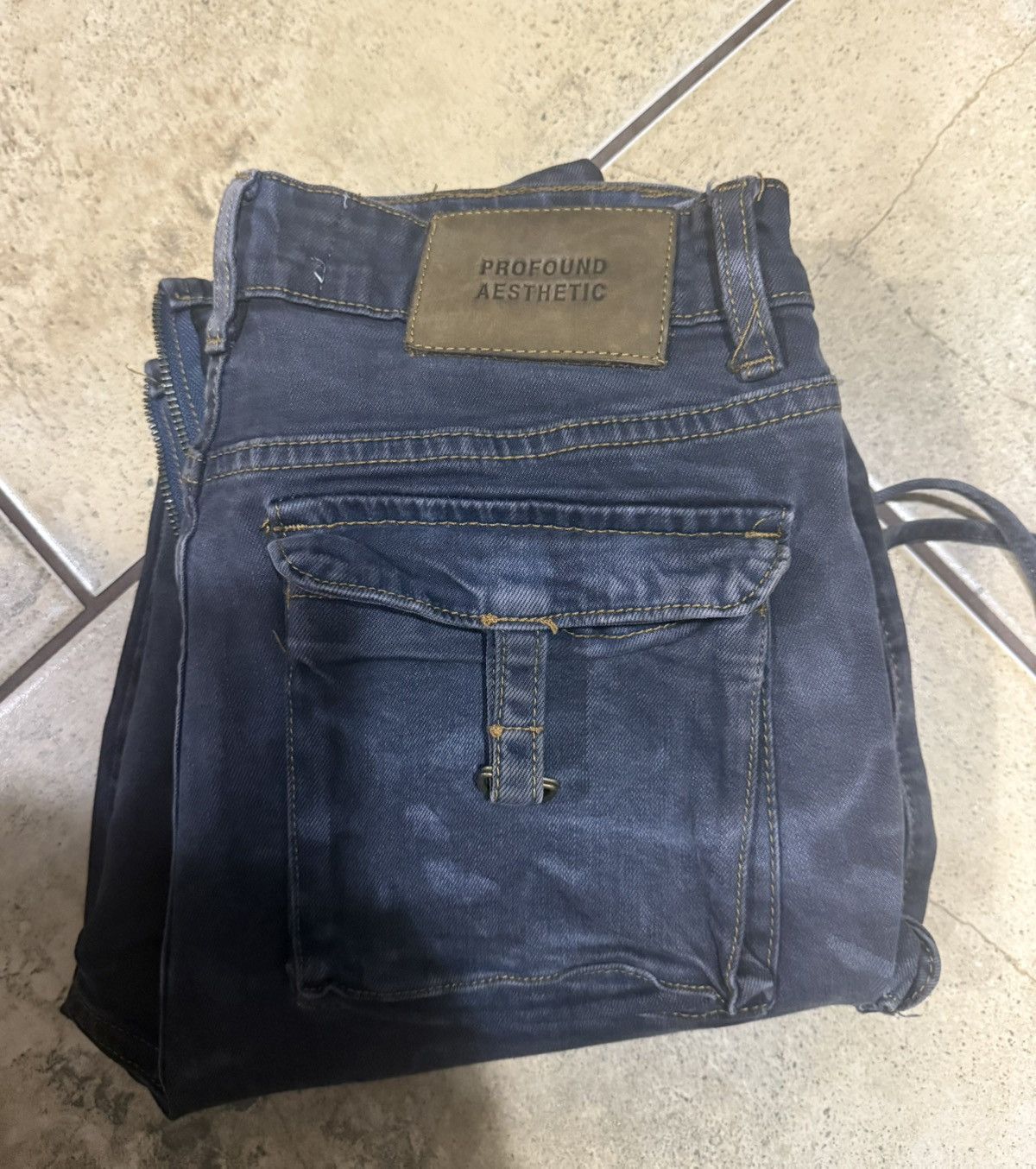 Profound Aesthetic Profound Aesthetic Zip Flair Jeans Size US 32 / EU 48 - 1 Thumbnail