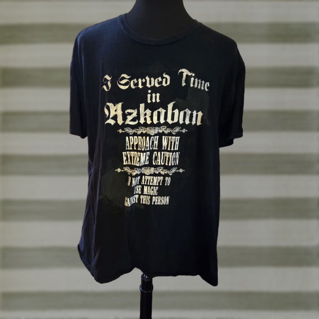 Vintage Wizarding World of Harry Potter I Served Time in Azkaban Black T-Shirt 2XL Size US XXL / EU 58 / 5 - 1 Thumbnail