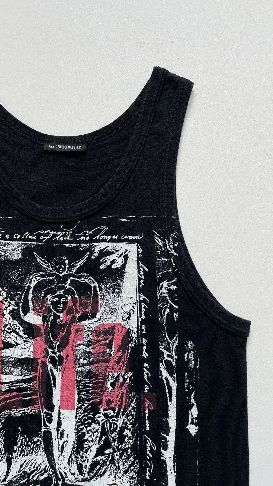Ann Demeulemeester S/S 03 Patti Smith ‘LIFE’ Poem Print Vest Size S / US 4 / IT 40 - 4 Thumbnail