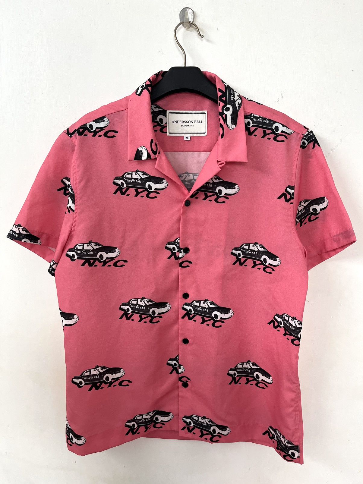 image of Andersson Bell Scandinavia Shirts Yellow Cab N.y.c in Pink, Men's (Size Medium)