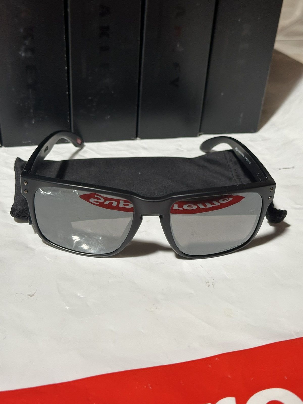 Oakley Oakley holbrook prison black polarized matte black frame Size ONE SIZE - 2 Thumbnail