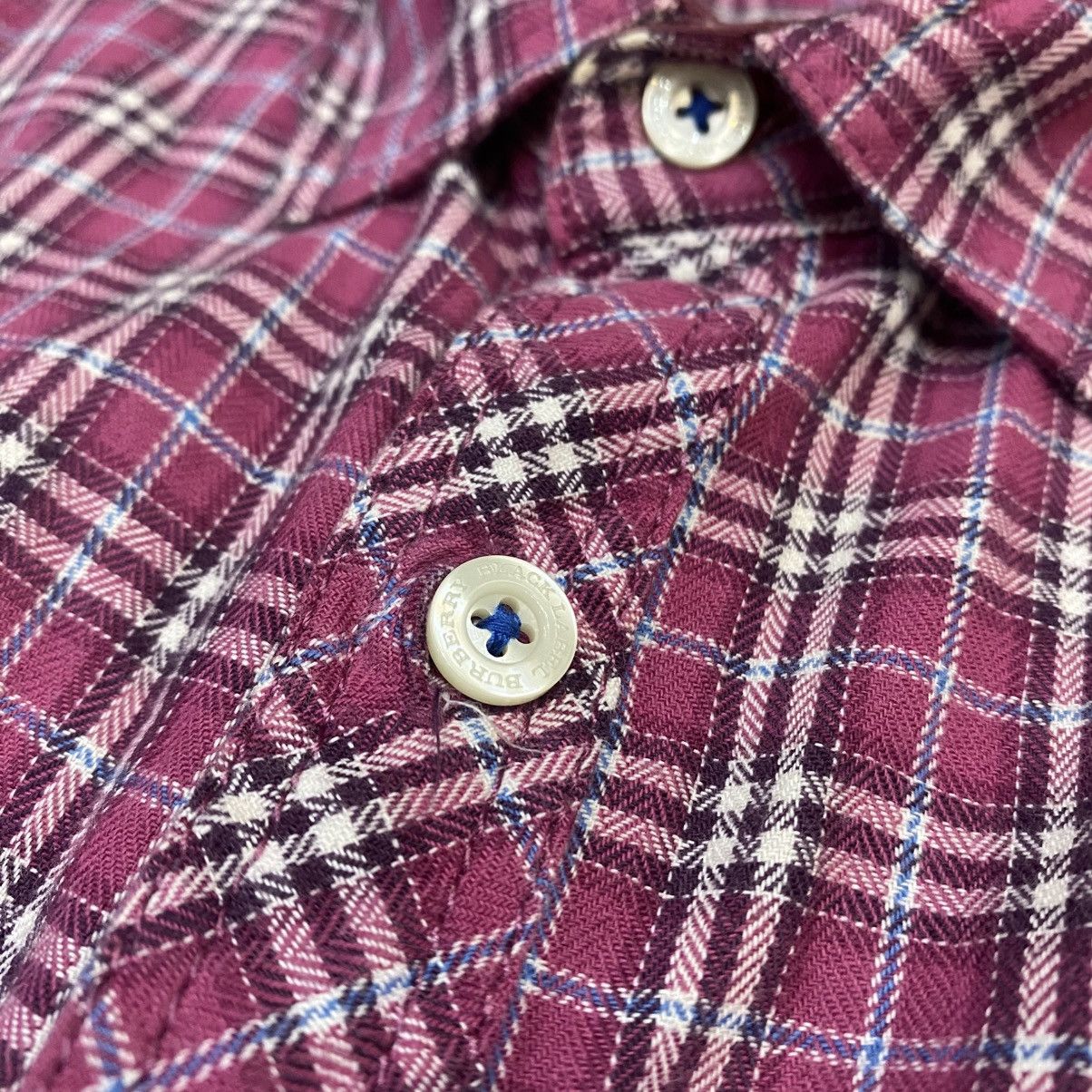 Burberry Burberry Black Label Plaid Button Up Shirt Size US M / EU 48-50 / 2 - 7 Thumbnail