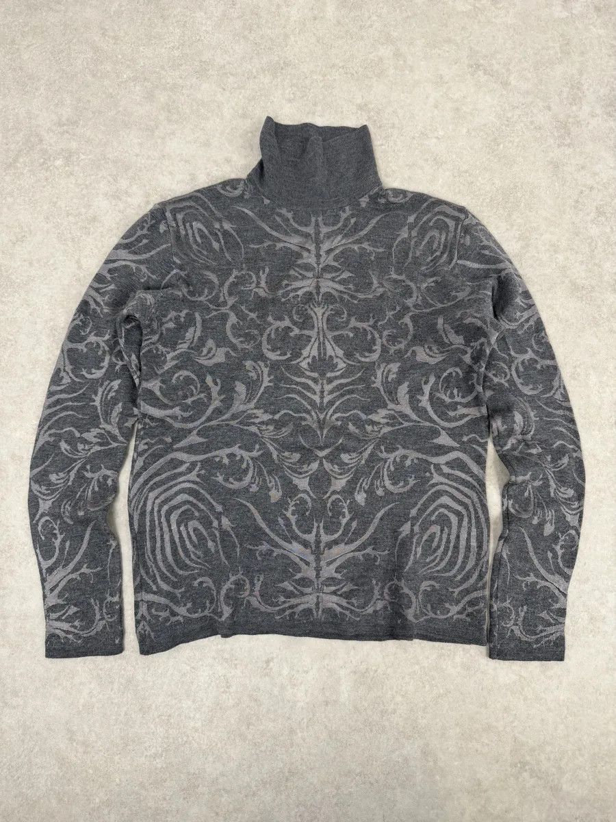 Roberto Cavalli AW2015 Roberto Cavalli Spiritual Grey Turtleneck Size US M / EU 48-50 / 2 - 3 Thumbnail
