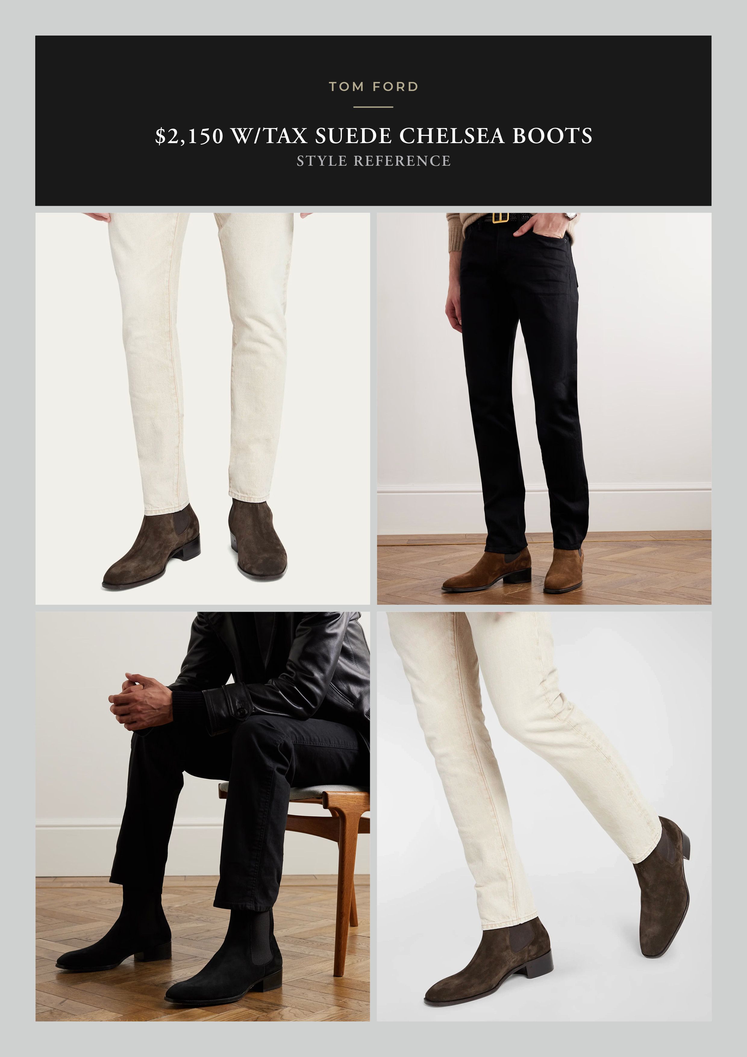 Tom Ford Best Dressed $2,150 w/Tax TOM FORD Suede Boots Size US 10.5 / EU 43-44 - 8 Thumbnail