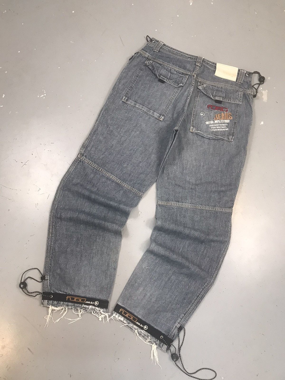 Fubu × Vintage Rare vintage Fubu apparel company embroidered cargo denim Size US 34 / EU 50 - 8 Thumbnail