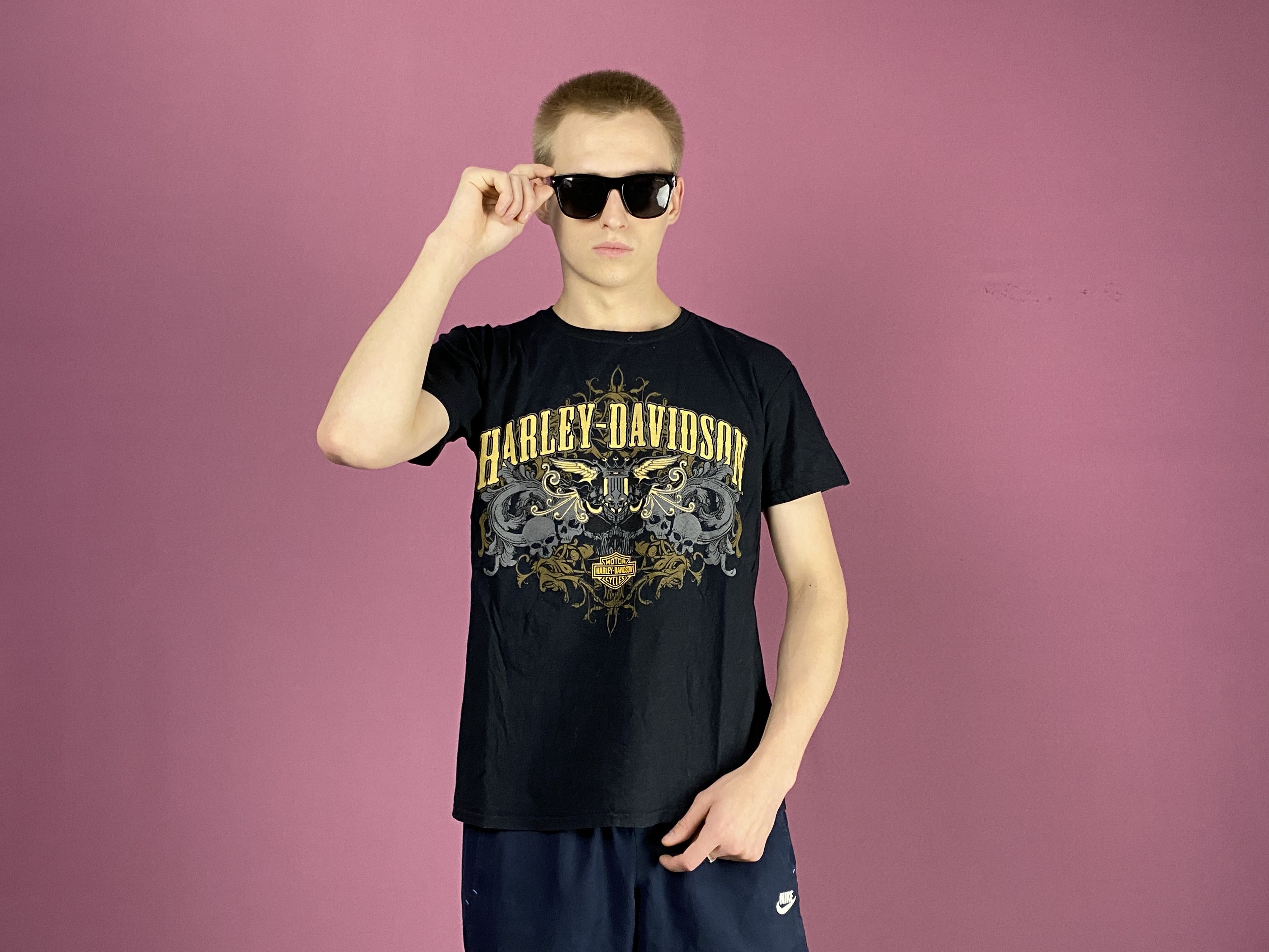 Harley Davidson × Vintage Harley Davidson Vintage Men's T-Shirt - M Size US M / EU 48-50 / 2 - 4 Thumbnail