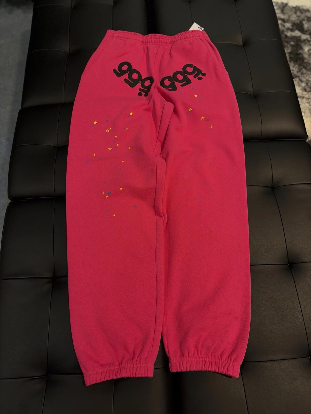 Sp5der Size S - Sp5der Worldwide Pink Sweatpants Spider Size US 30 / EU 46 - 1 Thumbnail