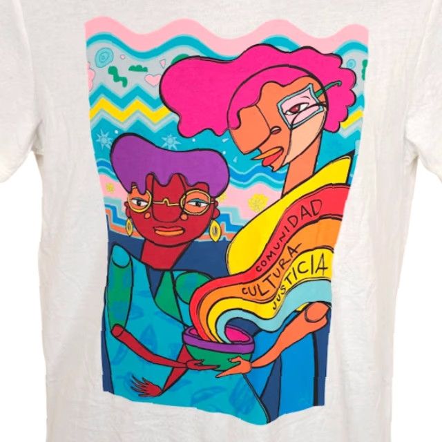 Old Navy Latin Heritage Month T Shirt Mens Size Small White Favianna Rodriguez Justicia Size US S / EU 44-46 / 1 - 2 Thumbnail