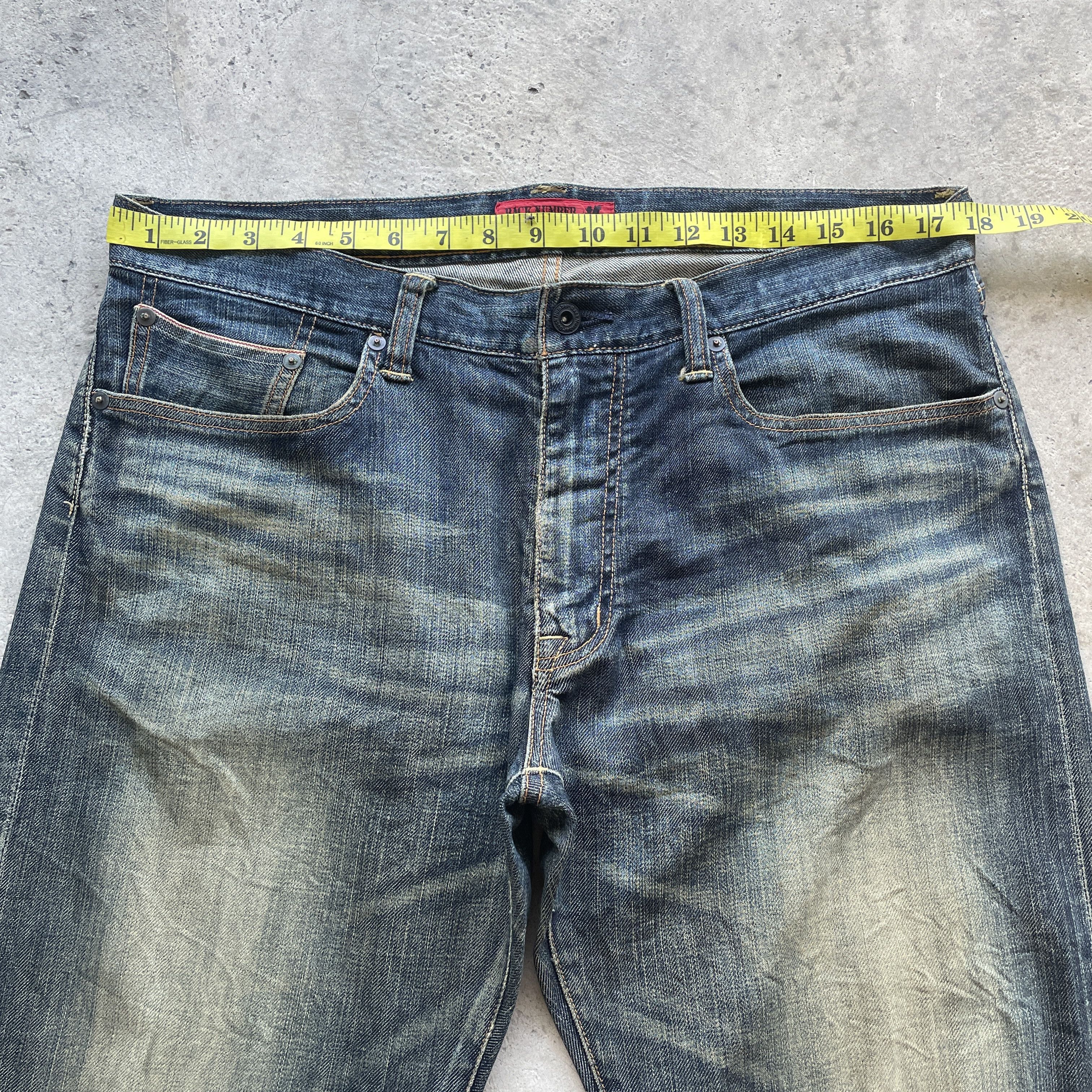 Japanese Brand VINTAGE BACK NUMBER RUSTY JEANS REDLINE FADED DENIM PANT W36 Size US 36 / EU 52 - 6 Thumbnail