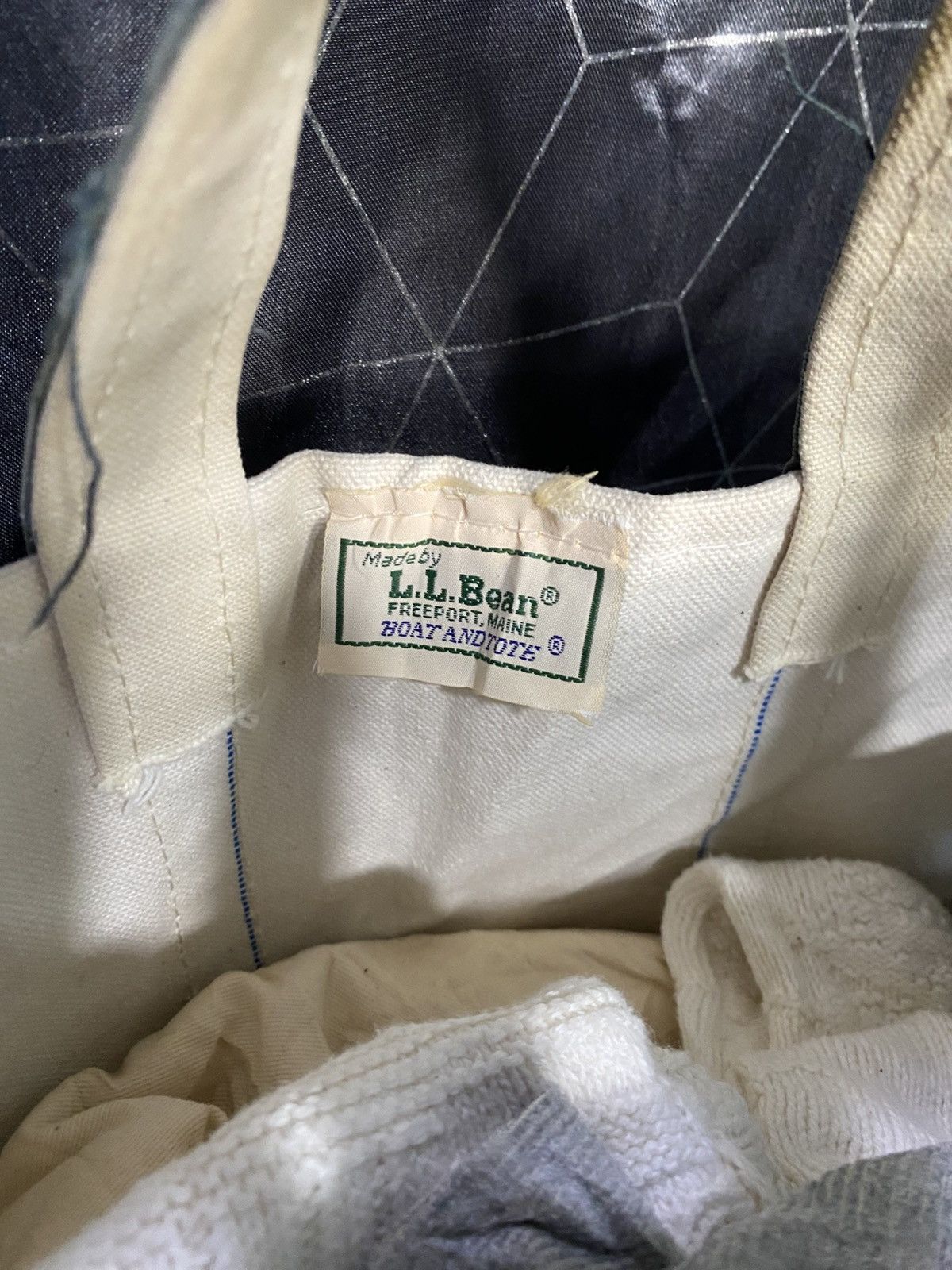 L.L. Bean Vintage 80s LL bean tote and boat canvas bag Size ONE SIZE - 6 Thumbnail