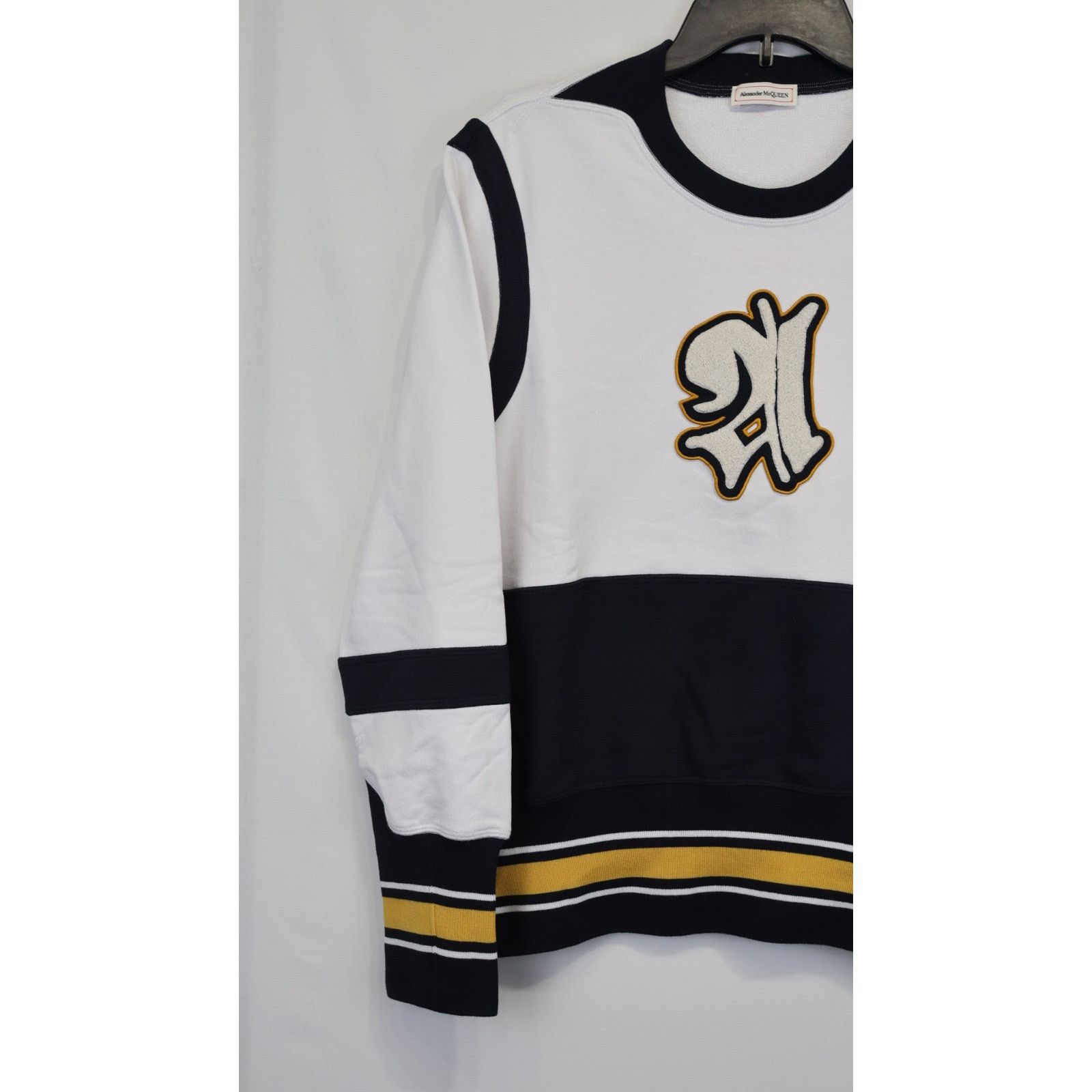 Alexander McQueen o1rshd1 ***Defective / Sweatshirt in White/Black Size US M / EU 48-50 / 2 - 4 Thumbnail