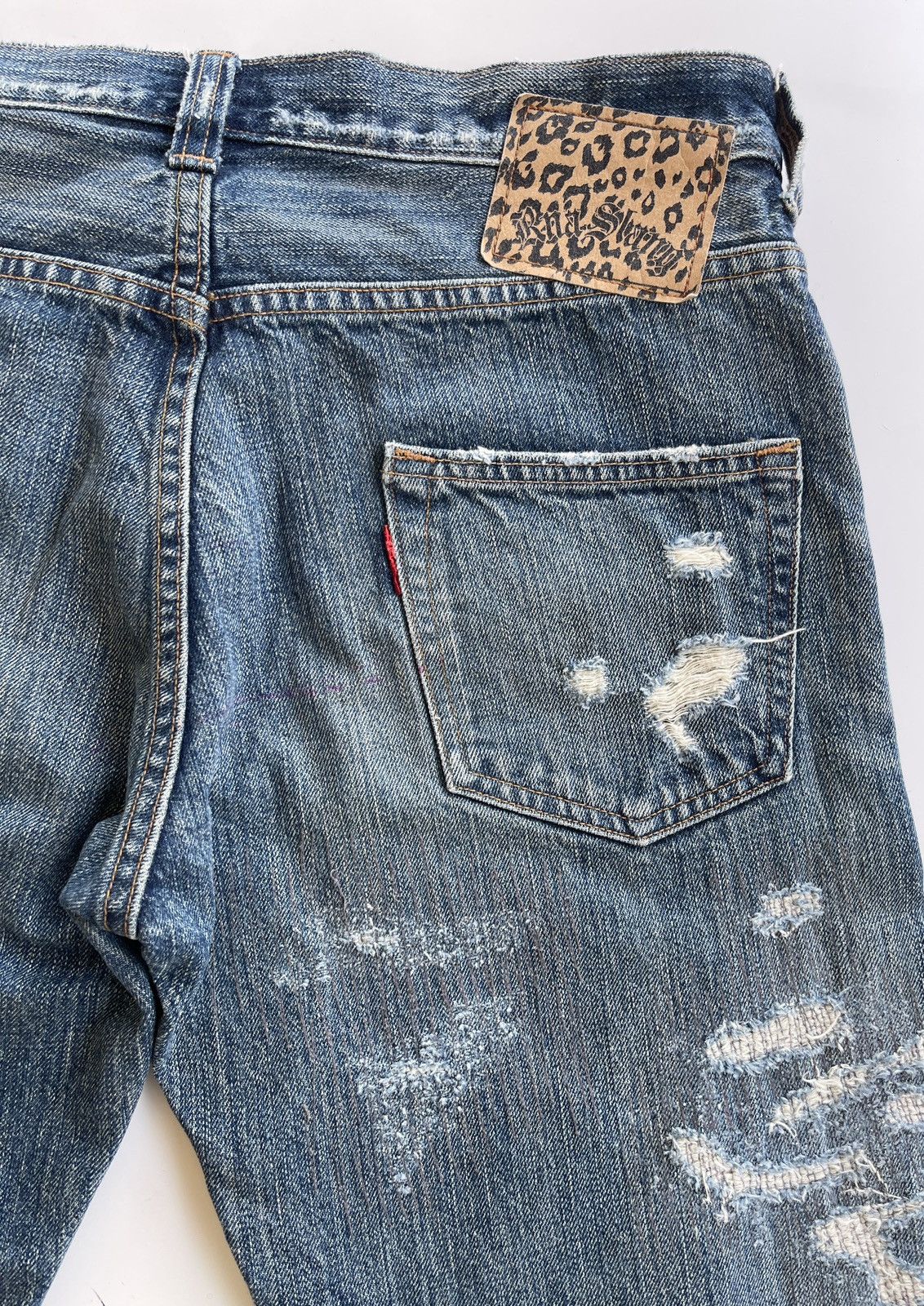 Japanese Brand Vintage RNa Slang Ripped Distressed Jeans Size US 31 - 11 Thumbnail