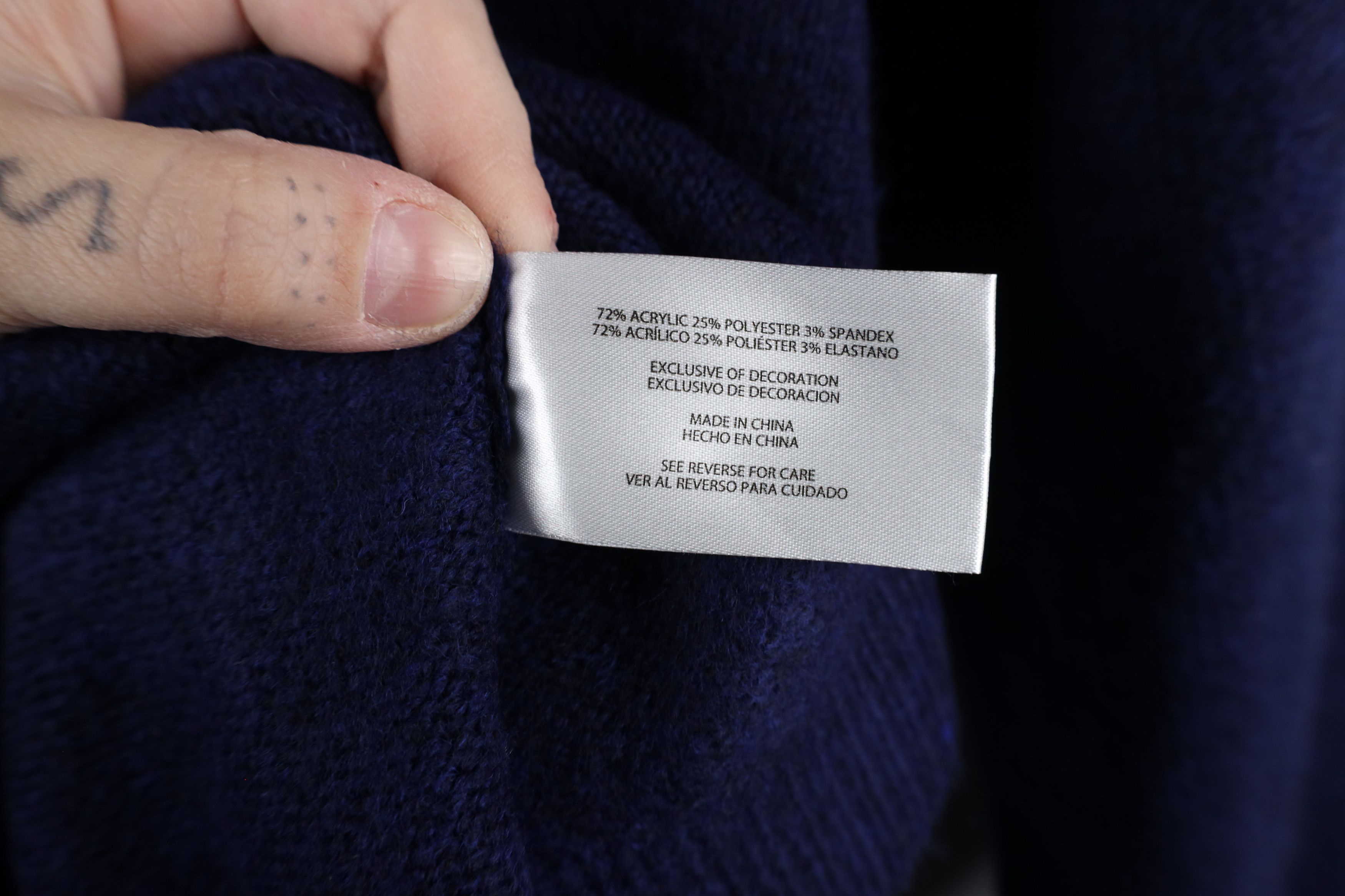 Gap × Vintage New Gap Stretch Ribbed Knit Crewneck Sweater Heather Blue Size US XXL / EU 58 / 5 - 8 Thumbnail