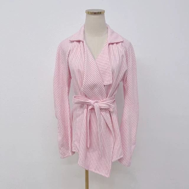Chanel Chanel Pink striped cardigan jacket Size XS / US 0-2 / IT 36-38 - 1 Thumbnail