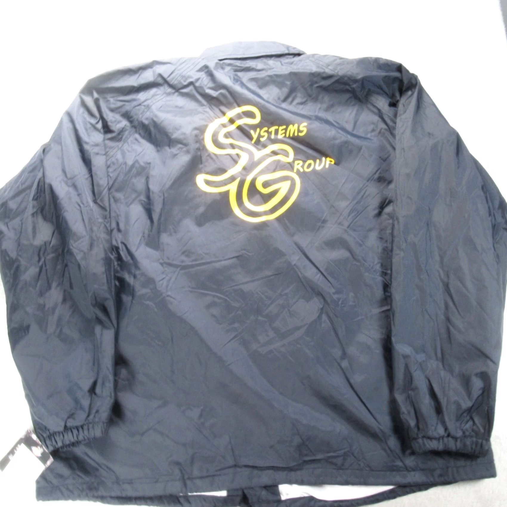 Dickies Dickies Work Nylon Jacket Men 2XL Blue SG Logo Collared Snap Front Rain Coat Windproof Waterproof Jacket Mens Size US XXL / EU 58 / 5 - 2 Thumbnail