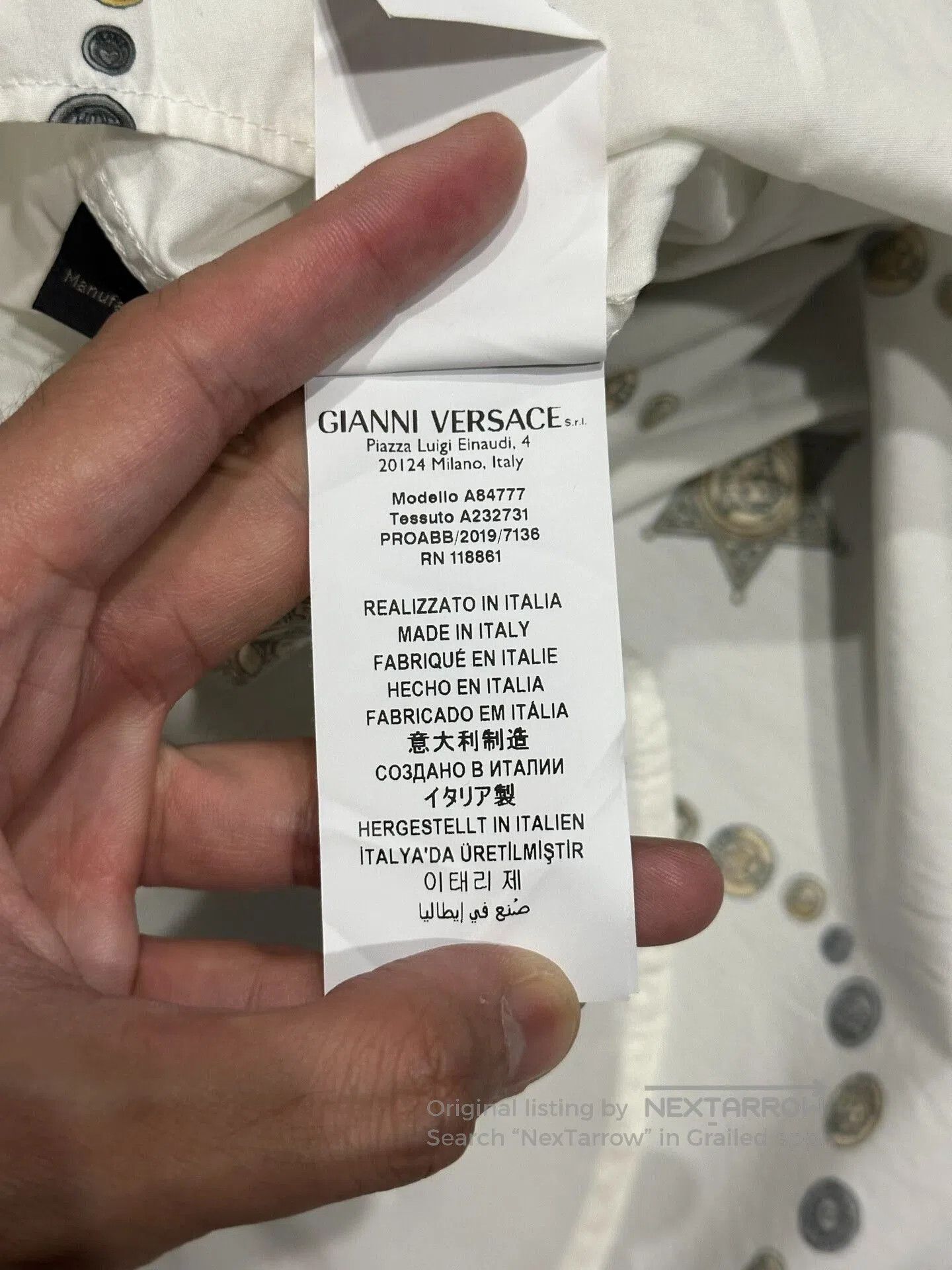 Versace Versace Silk Long Sleeve Shirt. Size US XL / EU 56 / 4 - 9 Thumbnail