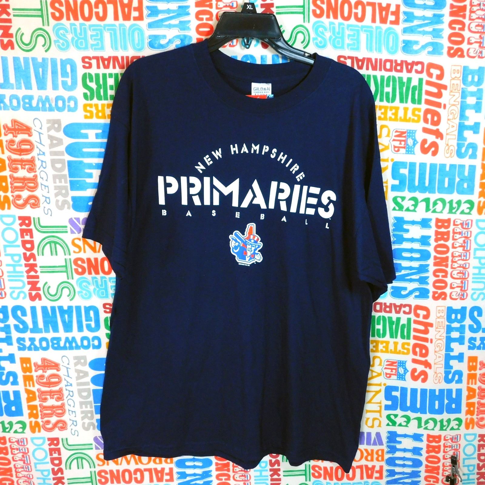 Gildan Y2K New Hampshire Primaries Baseball T Shirt Size XL NWT Size US XL / EU 56 / 4 - 1 Thumbnail