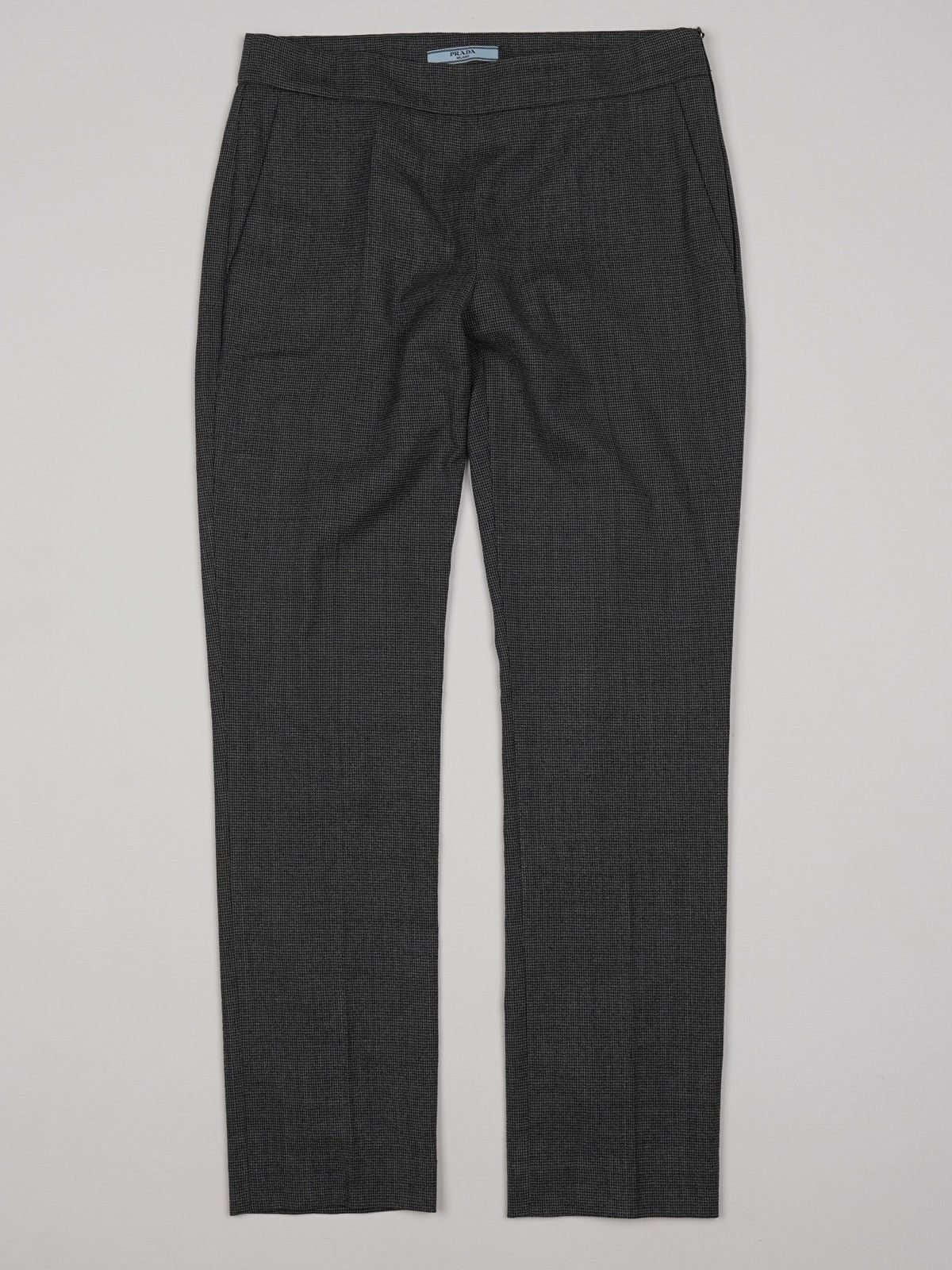 Prada Prada Houndstooth Wool Grey Pants Trousers Size 26" / US 2 / IT 38 - 3 Thumbnail