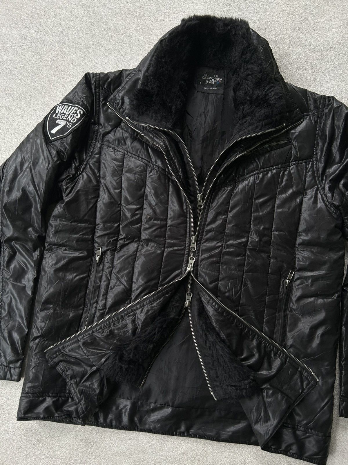 14th Addiction 2000s Ben Aipa Double Zipper Fur Vkei Jacket Size US L / EU 52-54 / 3 - 2 Thumbnail