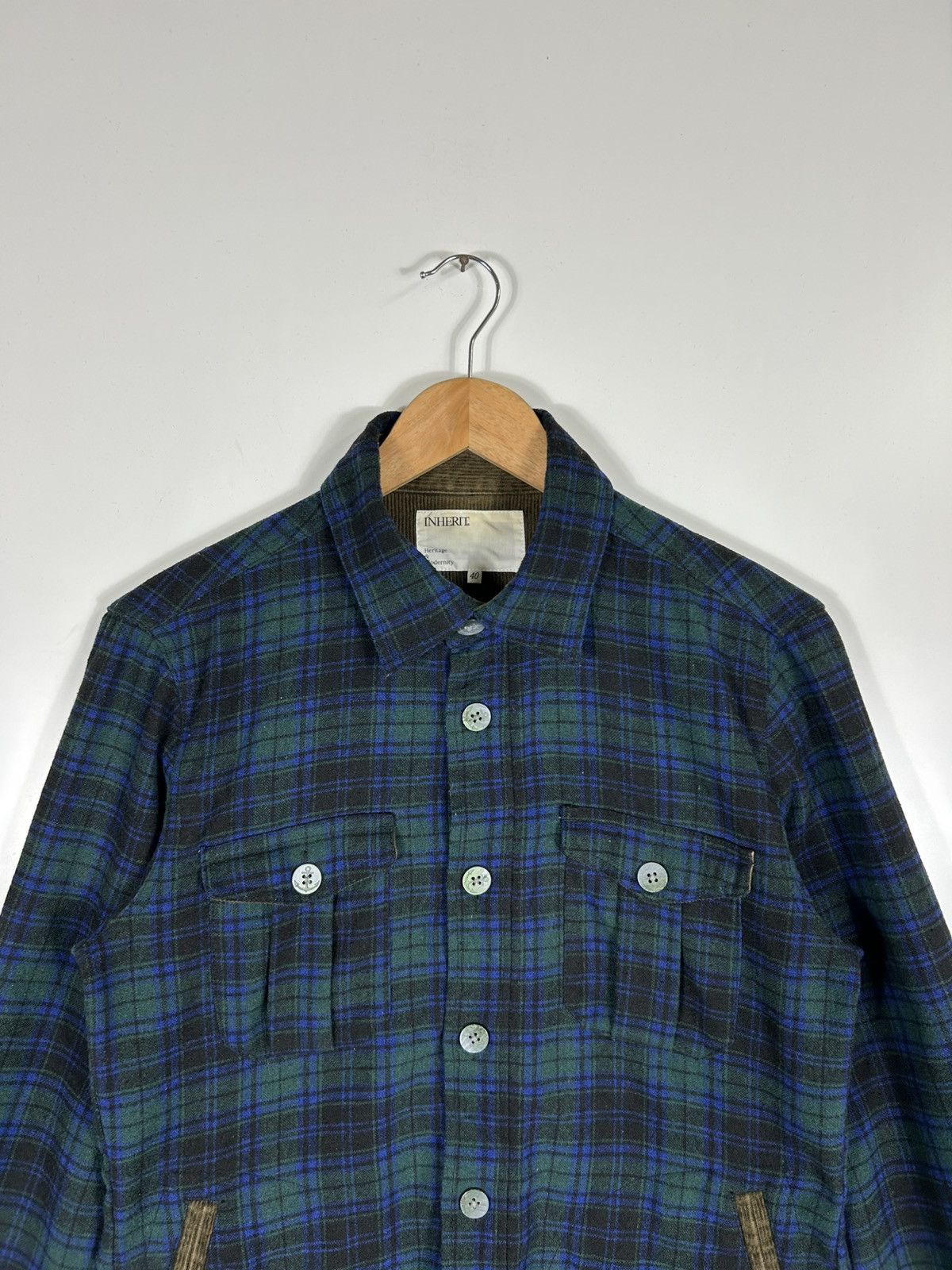 Japanese Brand 🔥Inherit Workwear Style Flannel Button Chore Shirt Jacket Size US S / EU 44-46 / 1 - 4 Thumbnail