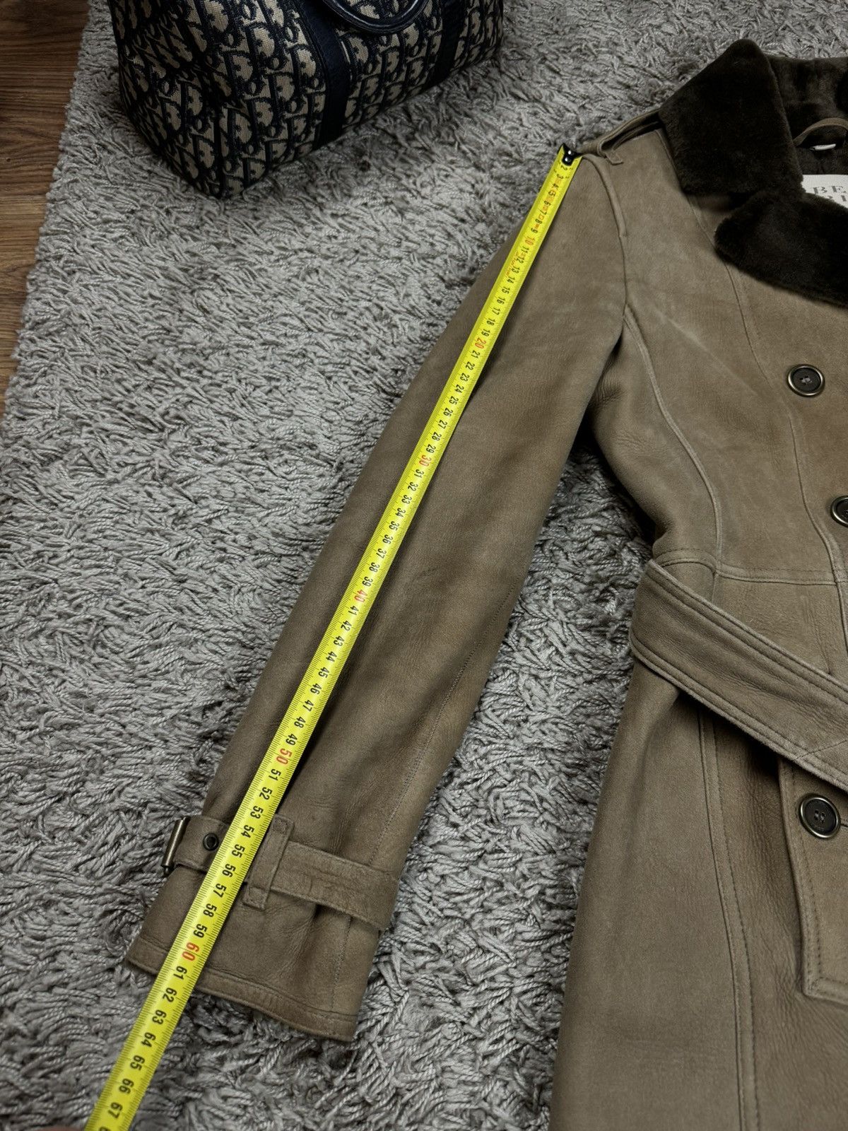 Burberry Shearling coat Burberry lambskin coat original luxury item Size S / US 4 / IT 40 - 9 Thumbnail