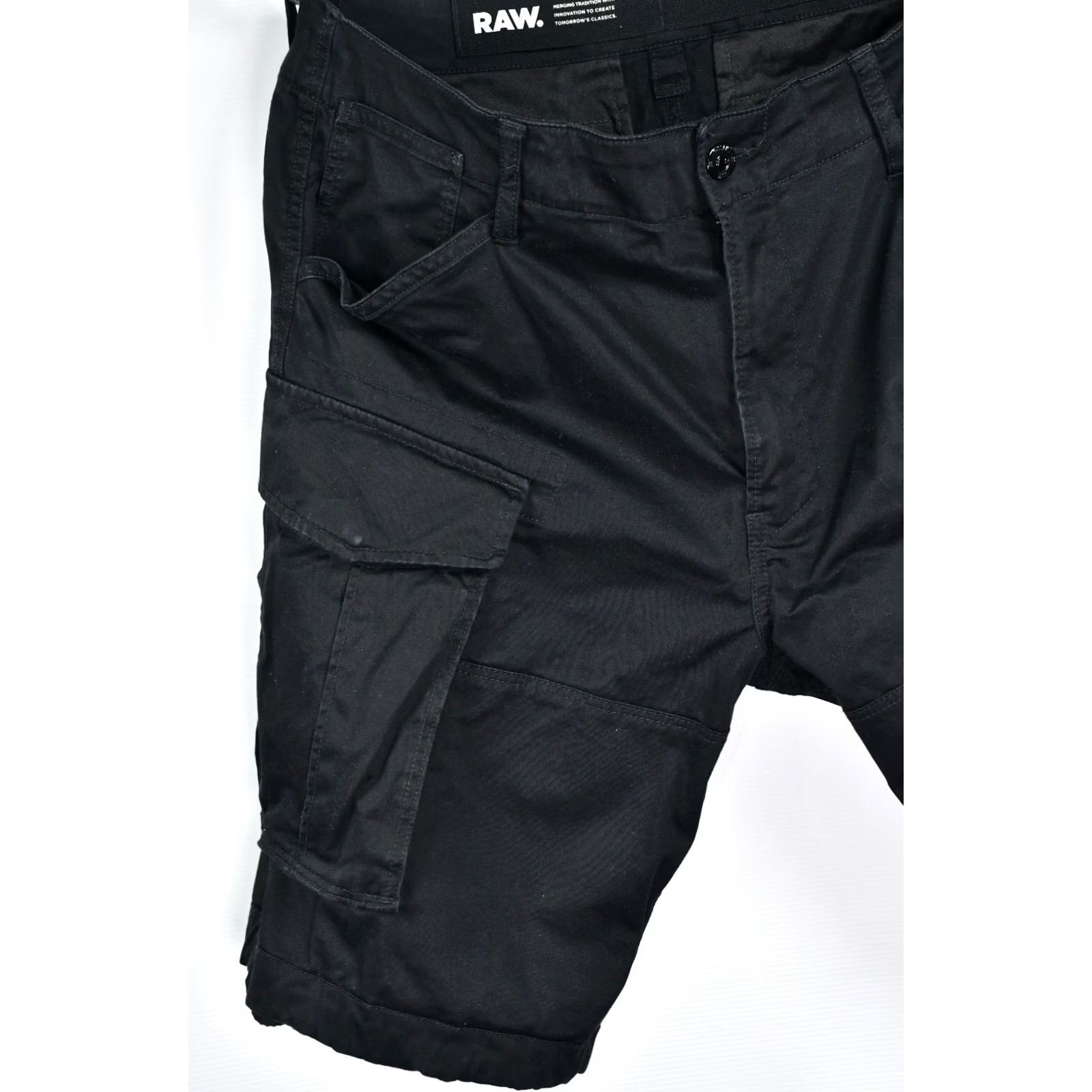 G-Star G-Star Raw Rovic Zip Relaxed Cargo Shorts Black Men's Size 36 Size US 36 / EU 52 - 4 Thumbnail