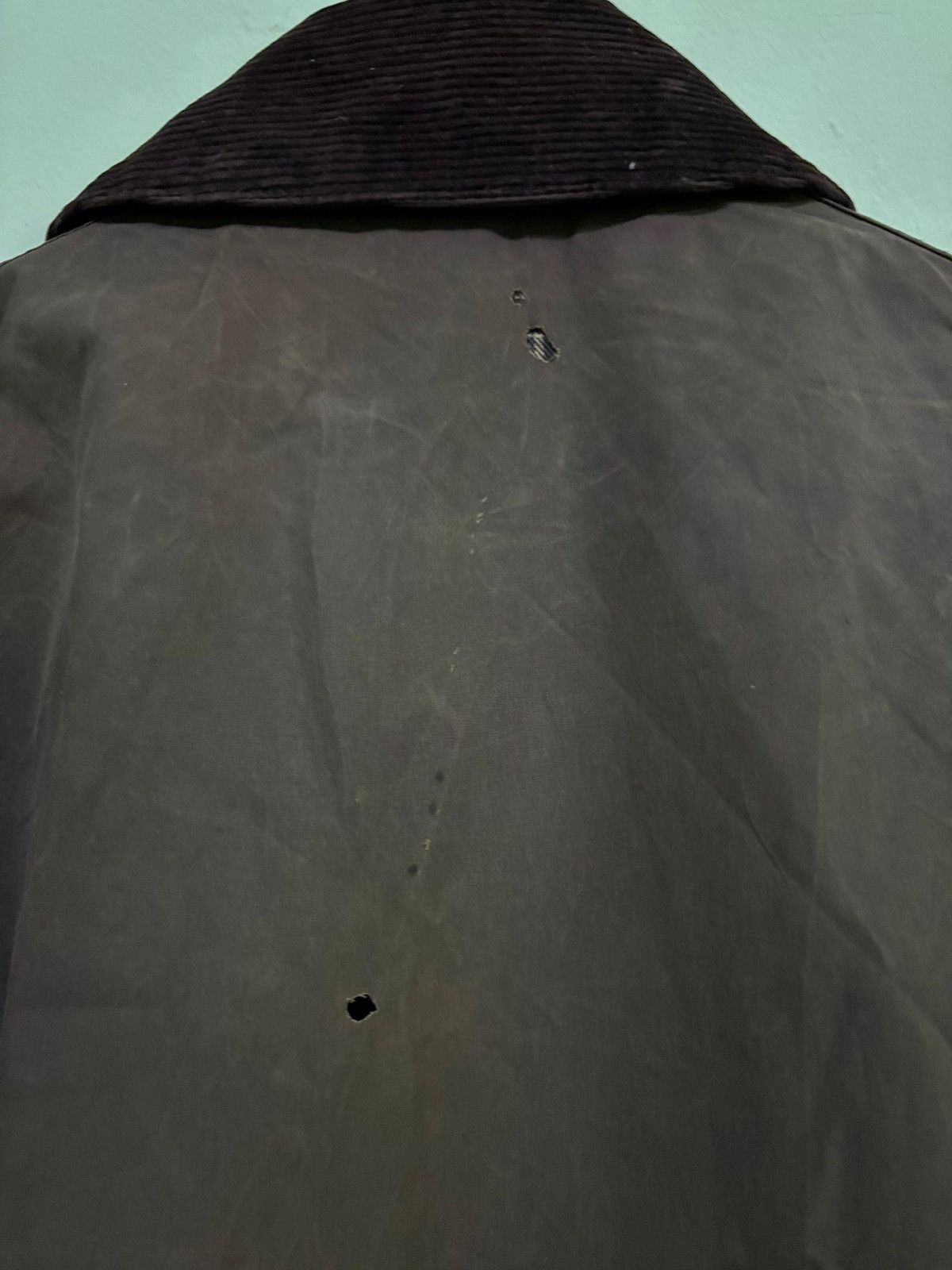 Barbour VTG 90's Barbour Border Cotton Waxed Jacket Hunting Jacket Size US L / EU 52-54 / 3 - 19 Thumbnail
