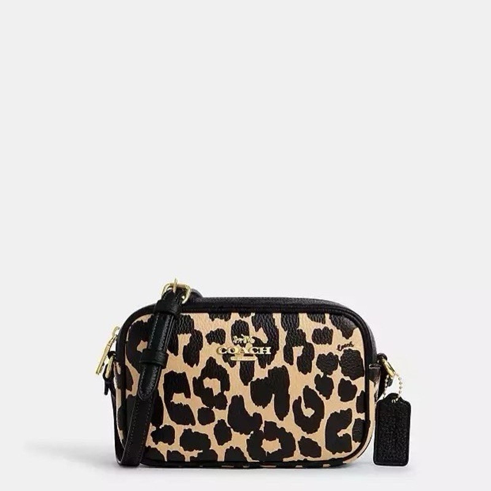 Coach NWT Coach Mini Jamie Camera Bag CBL95 Gold/Leopard Size ONE SIZE - 5 Thumbnail