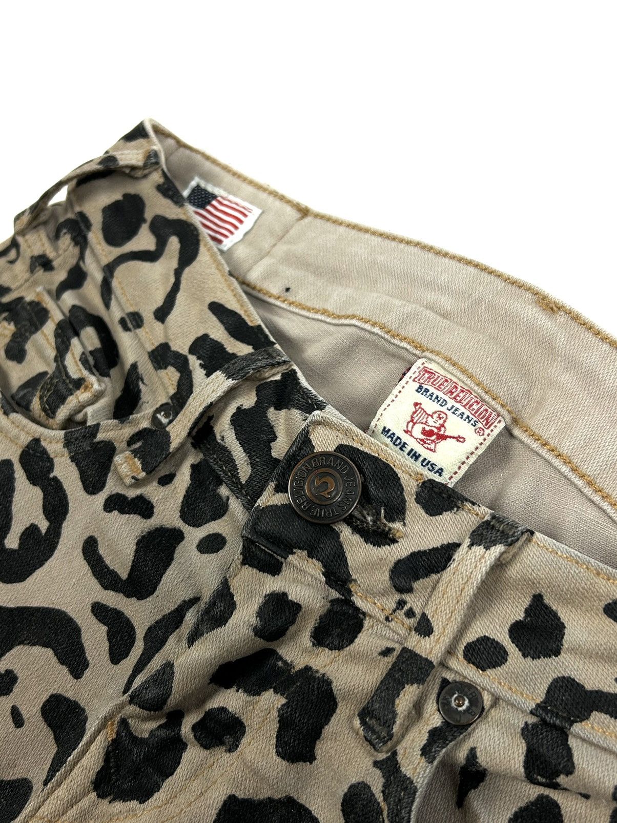 True Religion rare True Religion Leopard Jeans Skinny Made In USA Y2K Size 25" / US 0 / IT 36 - 9 Thumbnail