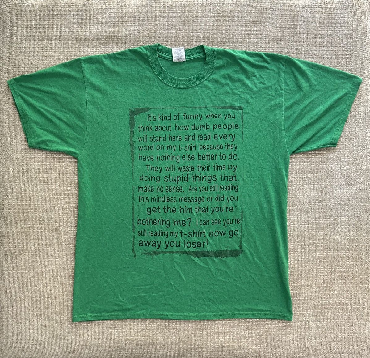 Jerzees Y2K Funny T-Shirt Size US XL / EU 56 / 4 - 1 Thumbnail