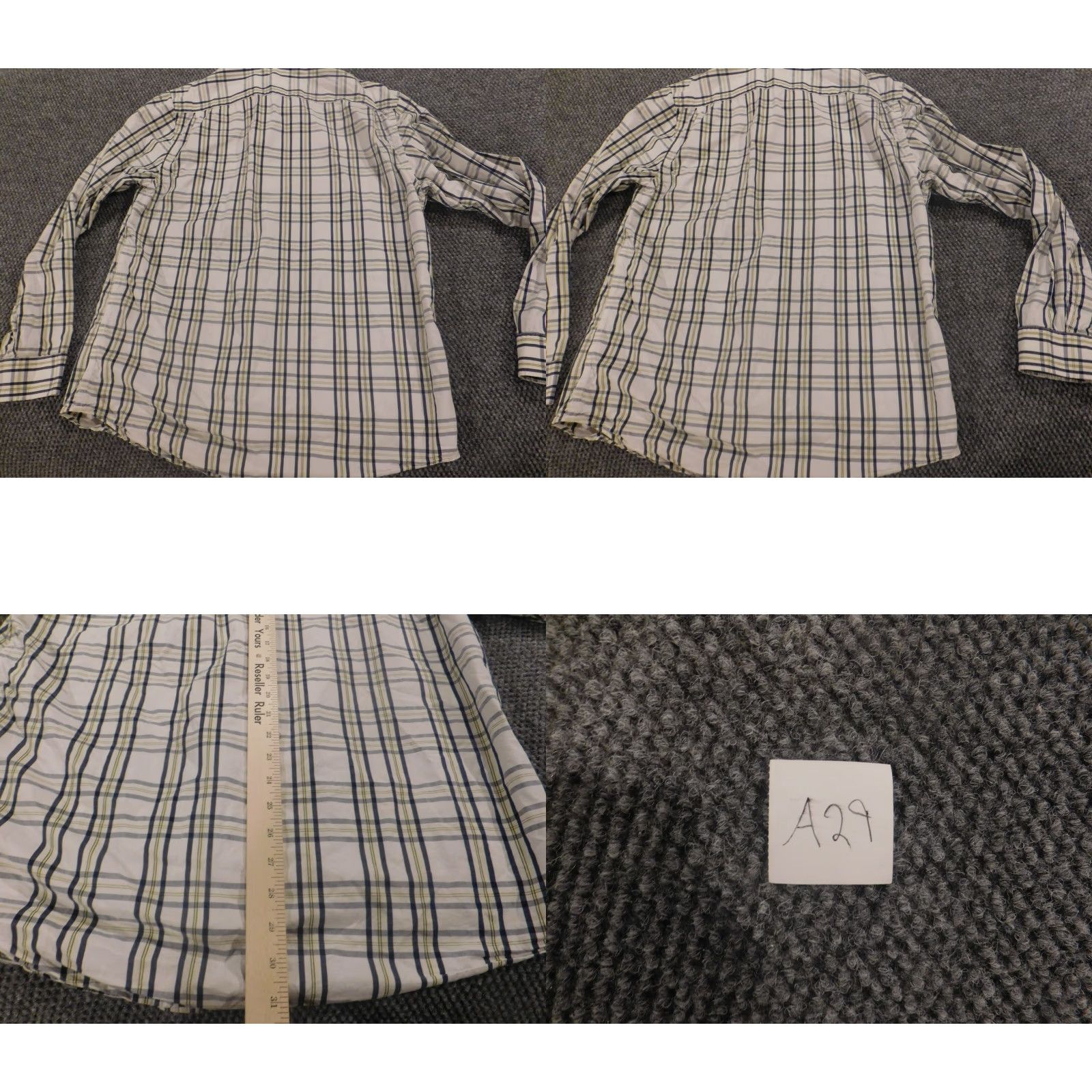 Old Navy Old Navy Shirt Men's Large White Button-Down Knit Long Sleeve Collared Slim Pocketed Regular Button-Up Size US L / EU 52-54 / 3 - 8 Thumbnail