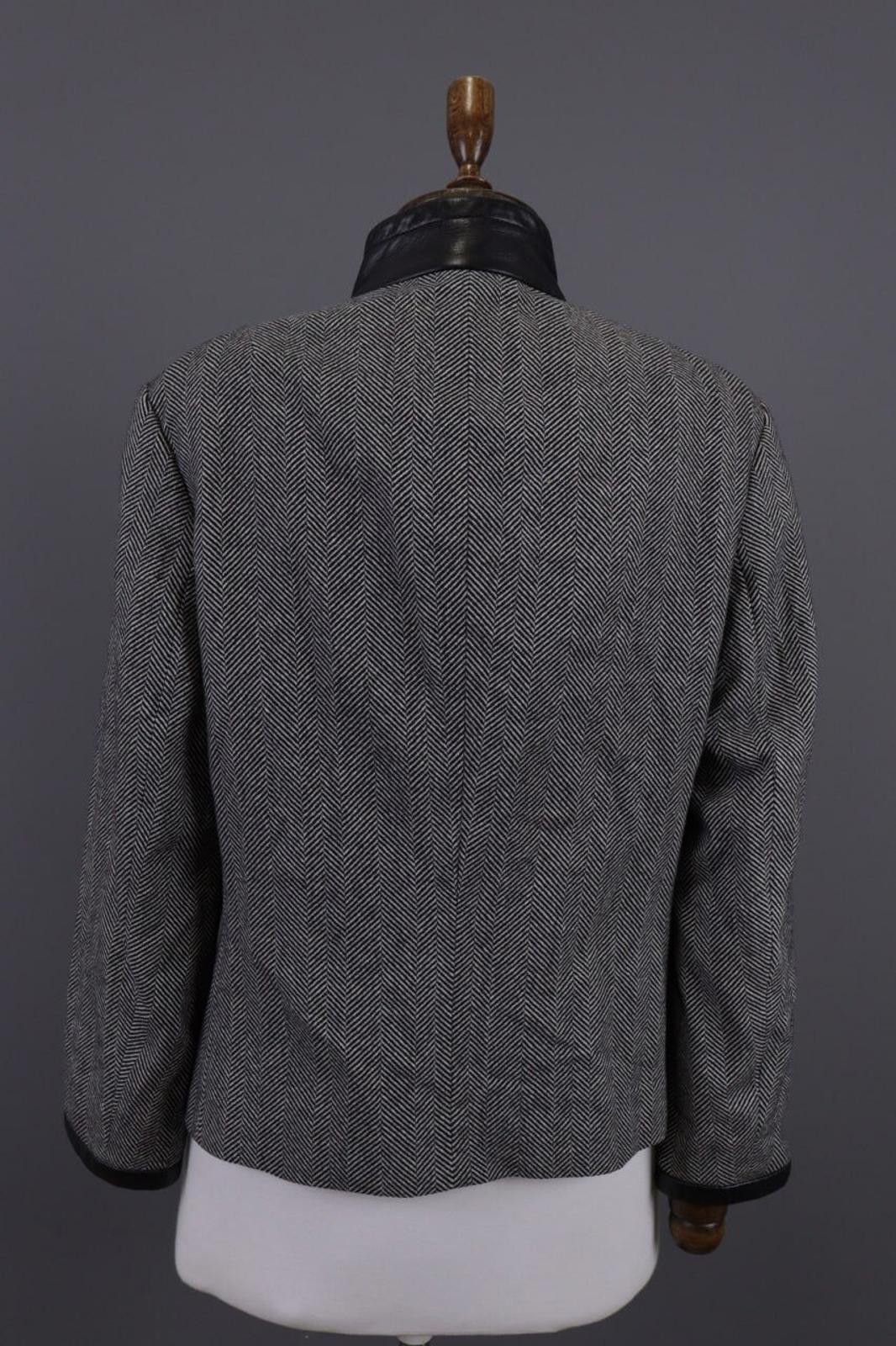 Polo Ralph Lauren Laurel by Escada Gray Full Zip Designer Jacket Size 40 / M Size M / US 6-8 / IT 42-44 - 7 Thumbnail