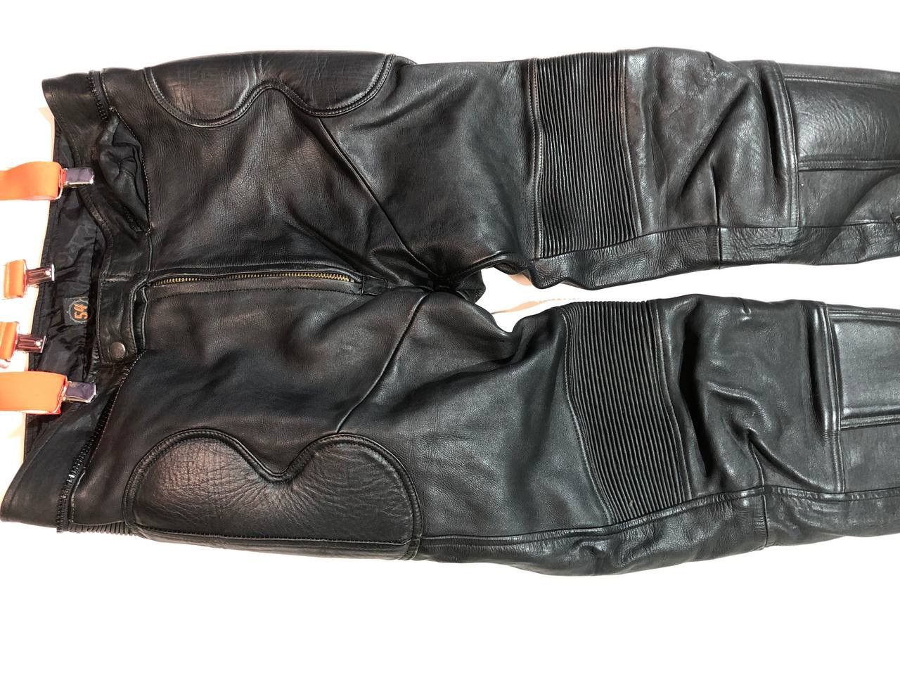 Hein Gericke Hein Gericke Moto Biker Leather Pants Vintage Size US 35 - 3 Thumbnail