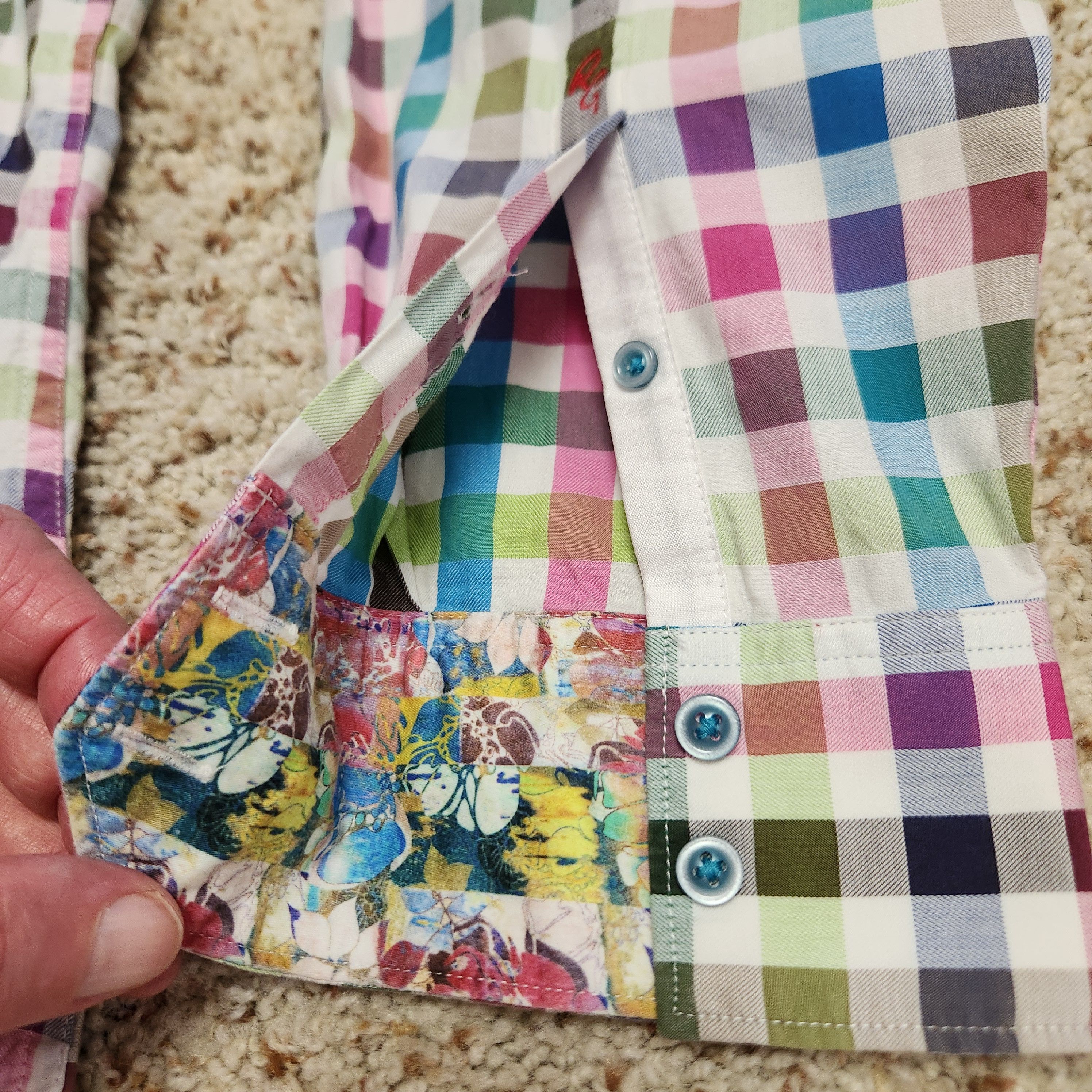 Robert Graham Robert Graham shirt XL men's multi color check cotton Size US XL / EU 56 / 4 - 5 Thumbnail