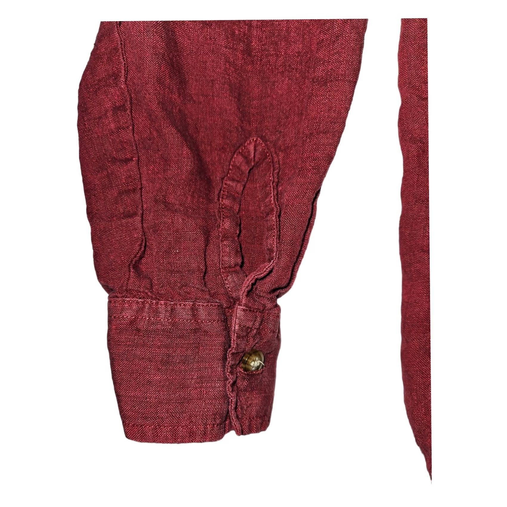 Eddie Bauer Eddie Bauer Button-Up Shirt Long Sleeve Women's M Red Linen 100% Pocket? (Note: original title does not mention pocket) Size M / US 6-8 / IT 42-44 - 7 Thumbnail