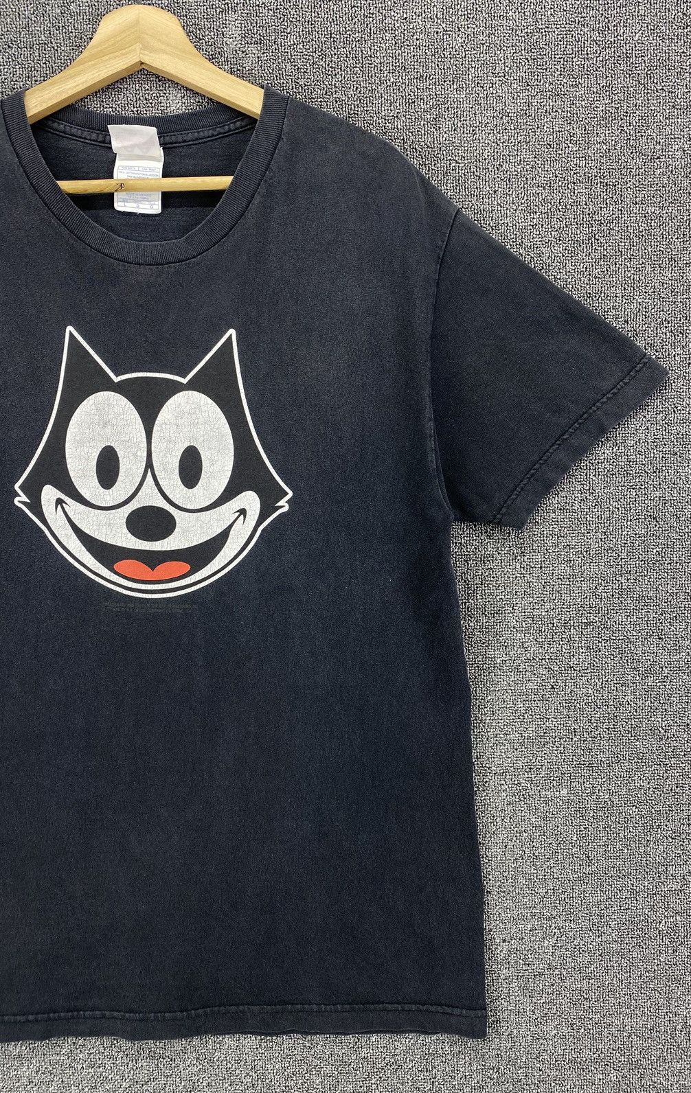 Vintage Vintage Felix Smiley The Black Cat Tees T Shirts Size US L / EU 52-54 / 3 - 4 Thumbnail