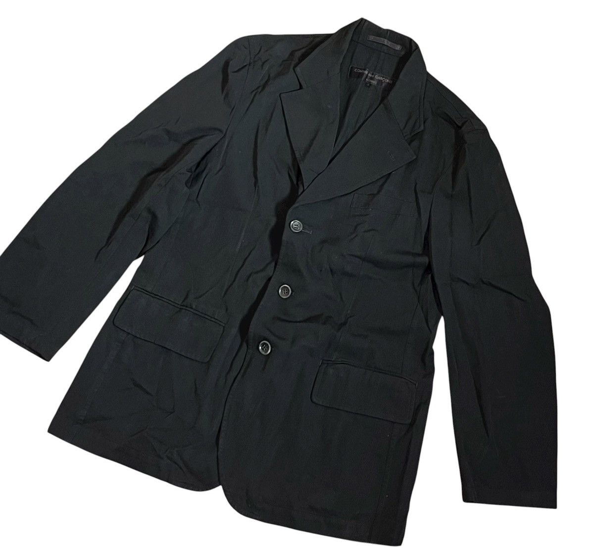 Comme des Garcons Vintage cdg homme flowy black blazer Size US M / EU 48-50 / 2 - 4 Thumbnail