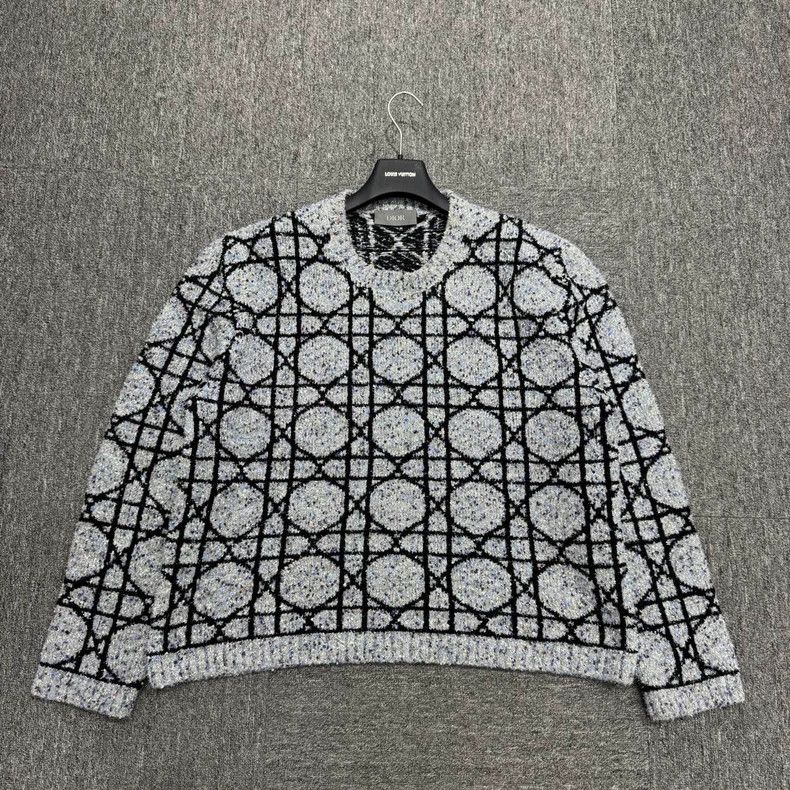 Dior Dior Plaid Knit Sweater-dmc Size US XL / EU 56 / 4 - 1 Thumbnail