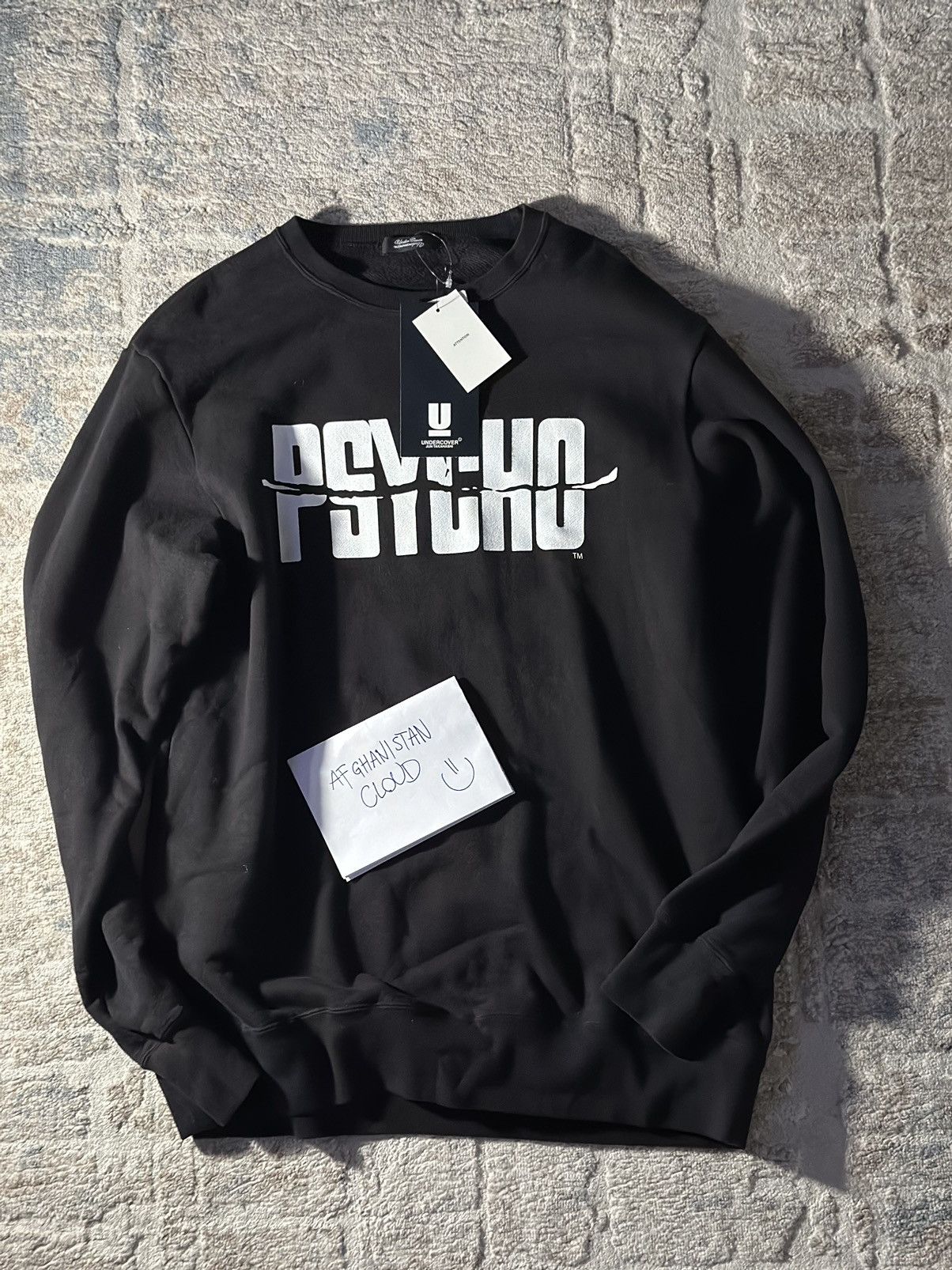 UNDERCOVER PSYCHOロゴスウェット Undercover Psycho スウェットシャツ | ブラック | FARFETCH JP