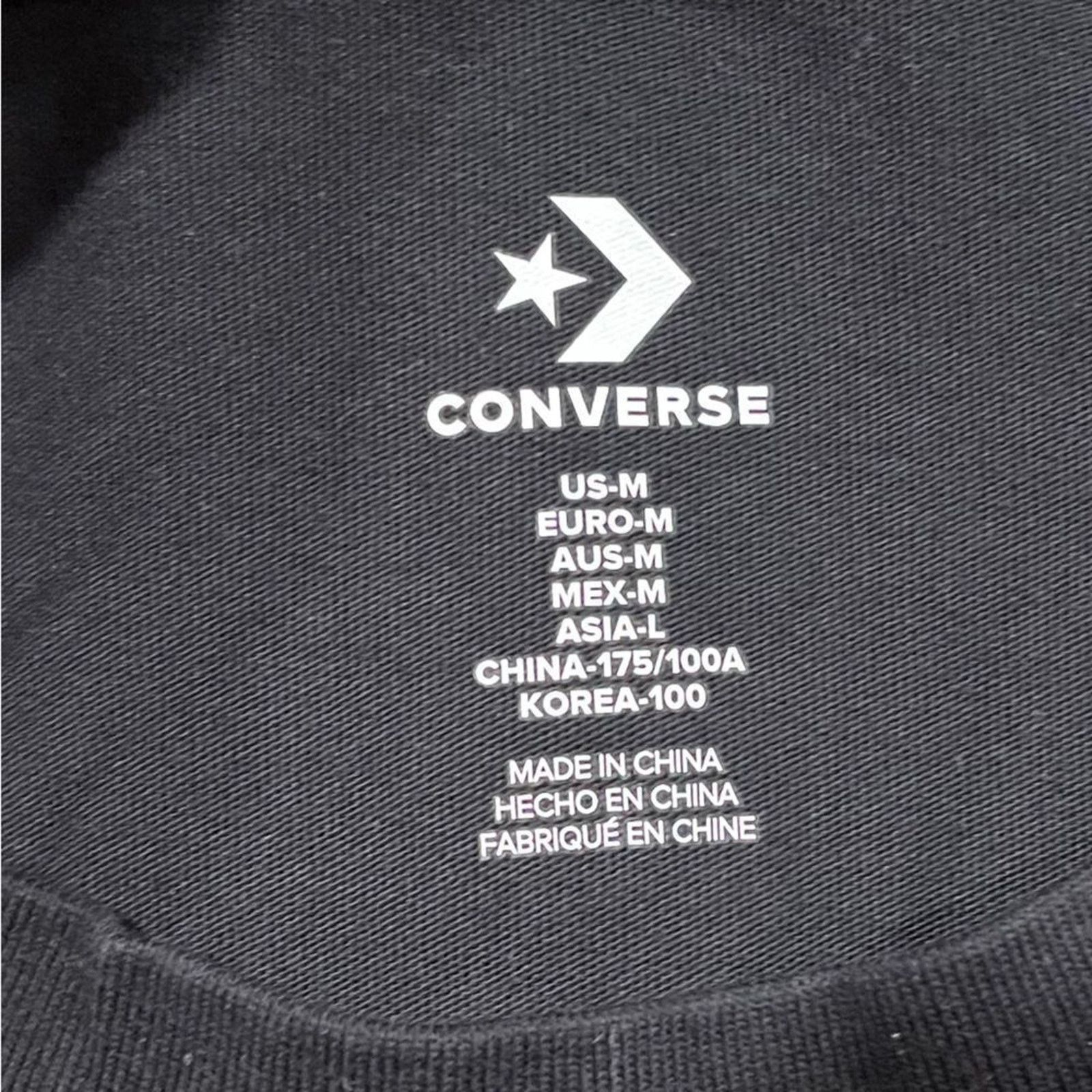 Converse NWOT Converse Pride T-Shirt Pullover Lightweight Black M Size M / US 6-8 / IT 42-44 - 2 Thumbnail