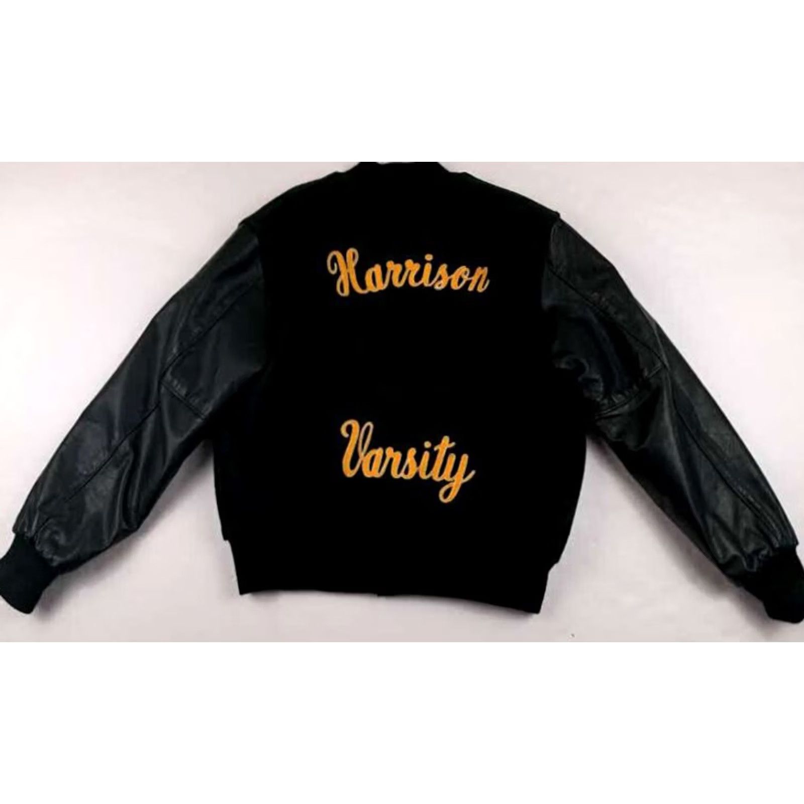 Holloway Harrison Varsity Jacket Large Leather Sleeved Dark Green Holloway Regular Size US L / EU 52-54 / 3 - 6 Thumbnail