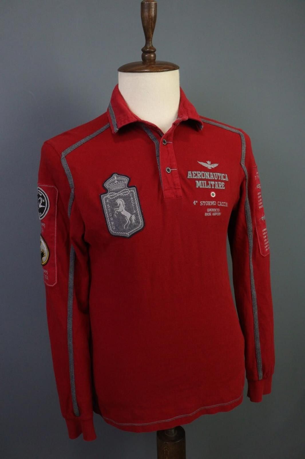 Aeronautica Militare Aeronautica Militare Red Cotton Popover Polo Shirt Size M Size US M / EU 48-50 / 2 - 10 Thumbnail
